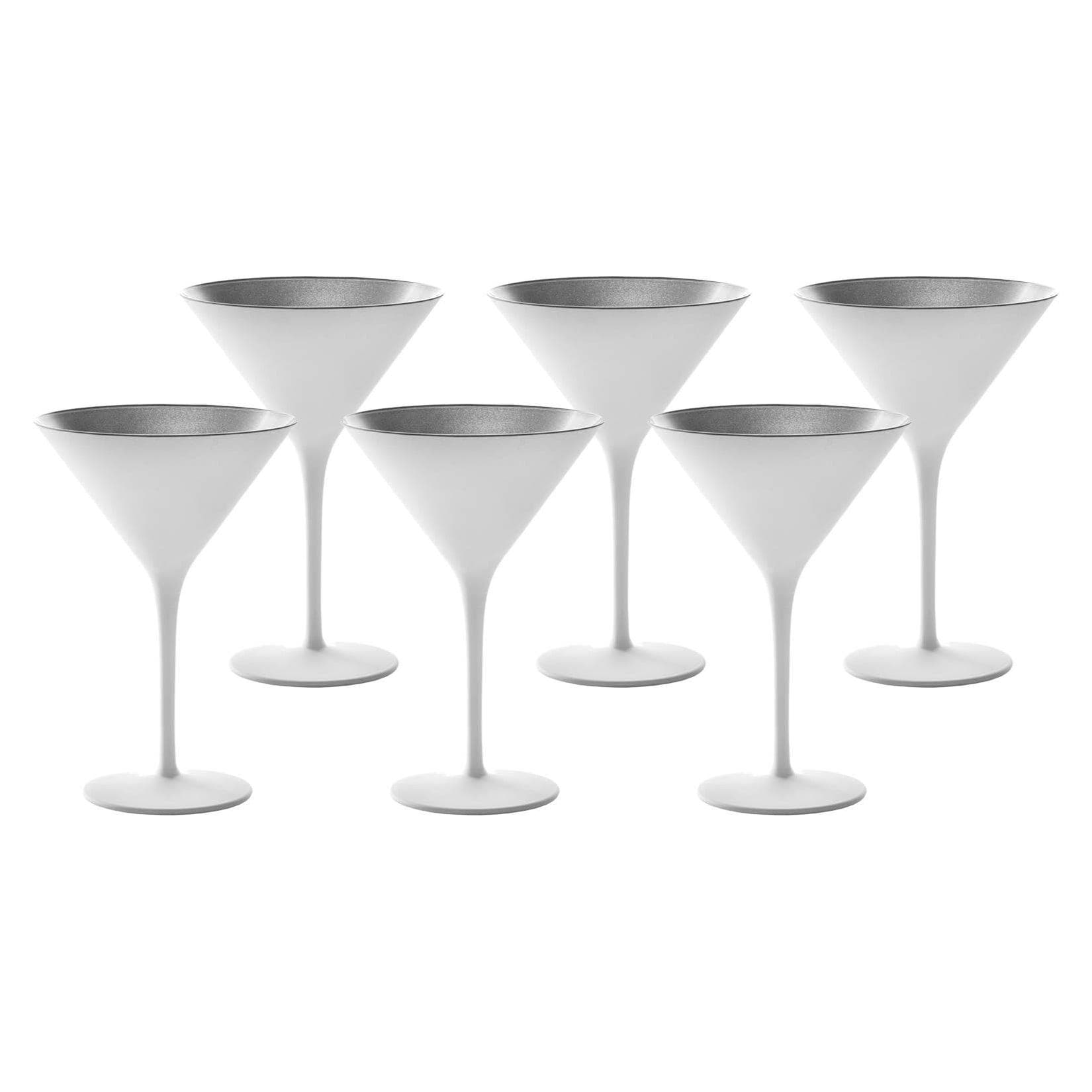 Stölzle Lausitz Cocktailschalen Elements 240 ml 6er Set Gold Silber Bronze