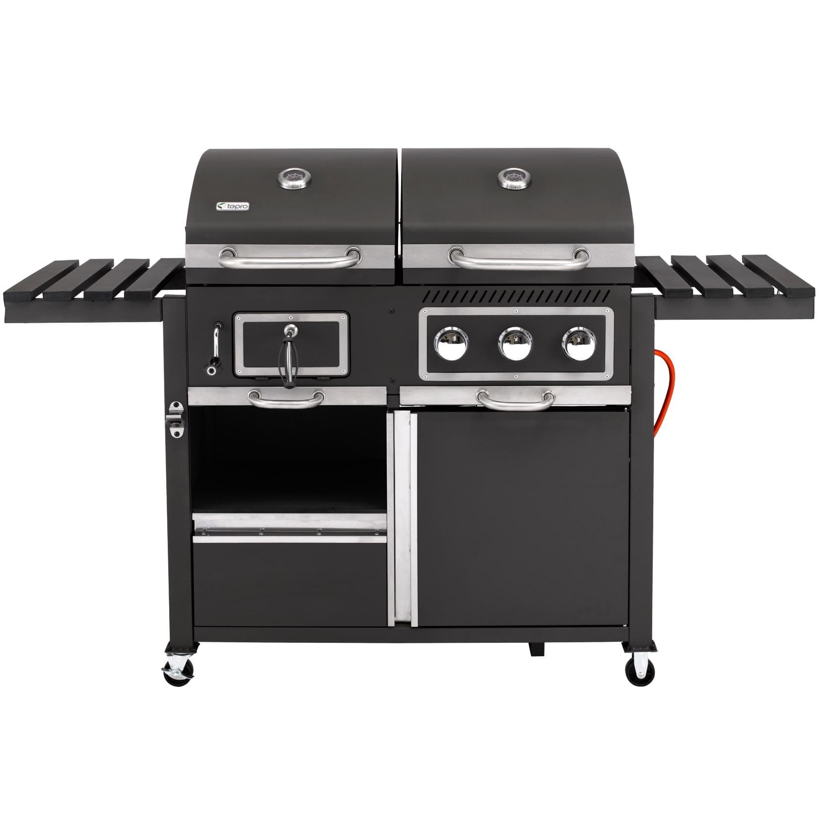 Tepro Kohle-Gas-Kombigrill Toronto 3 Brenner Edelstahl