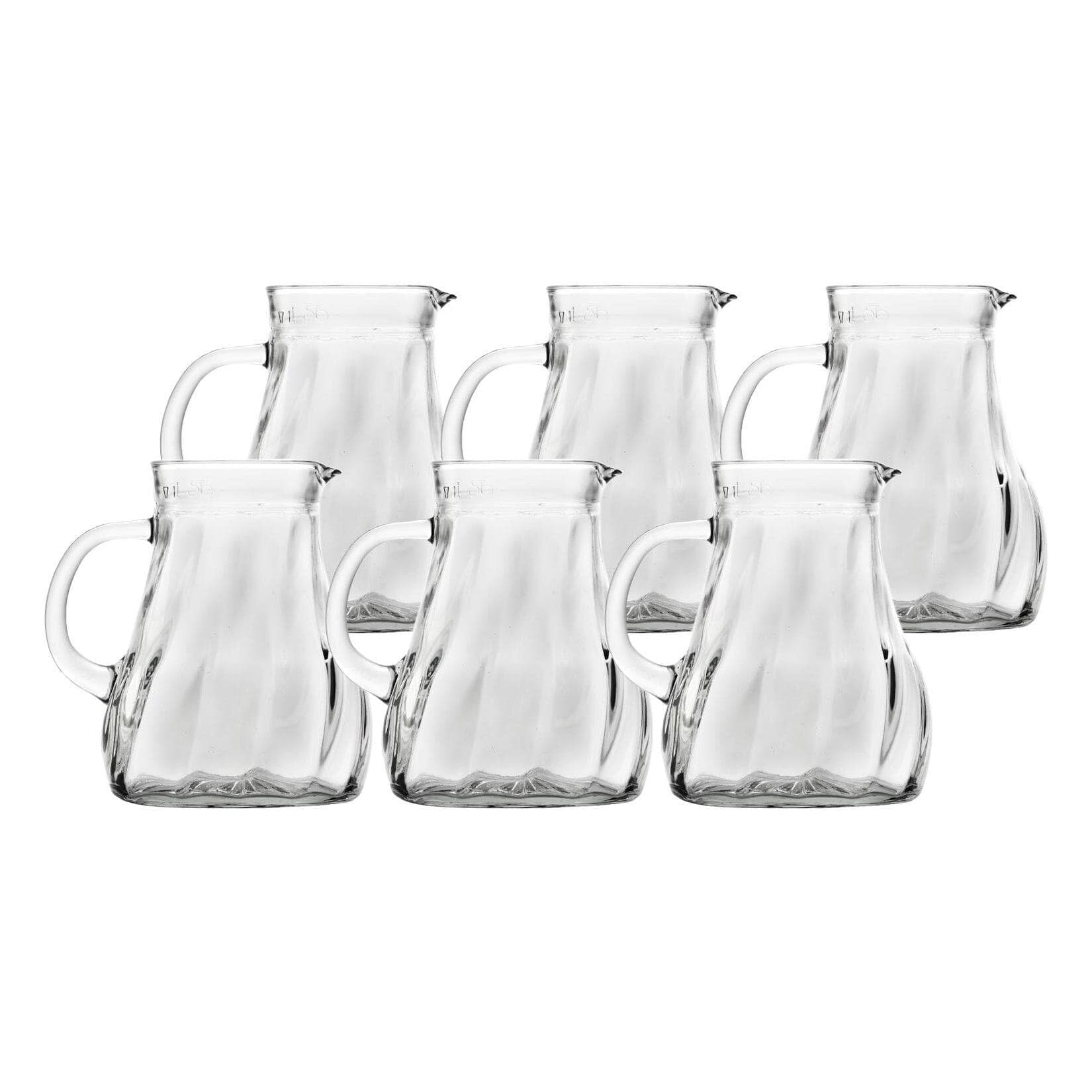 Stölzle Lausitz Krug Salzburg 1 l 6er Set transparent