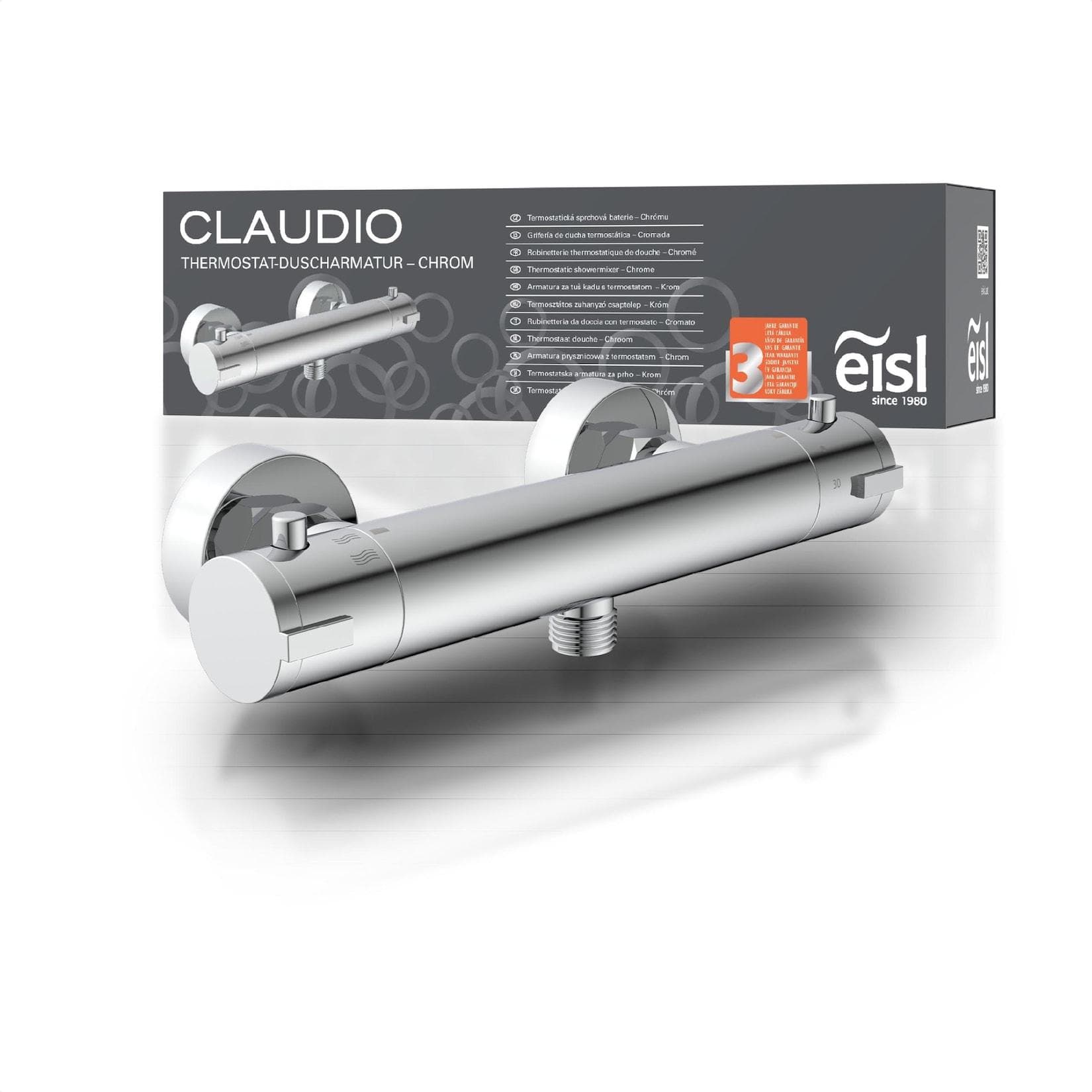 Eisl Duscharmatur CLAUDIO Thermostat Mischbatterie Chrom