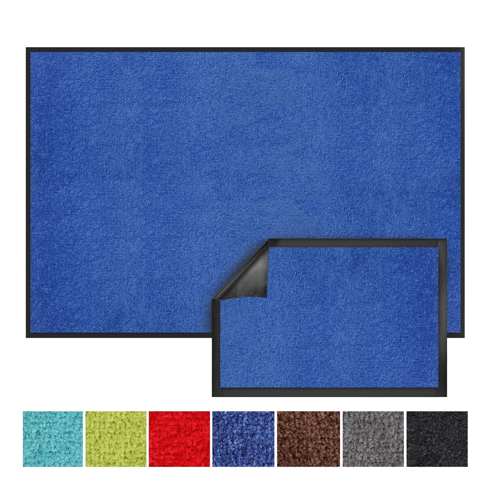 Karat Schmutzfangmatte Monochrom Blau Fußmatte