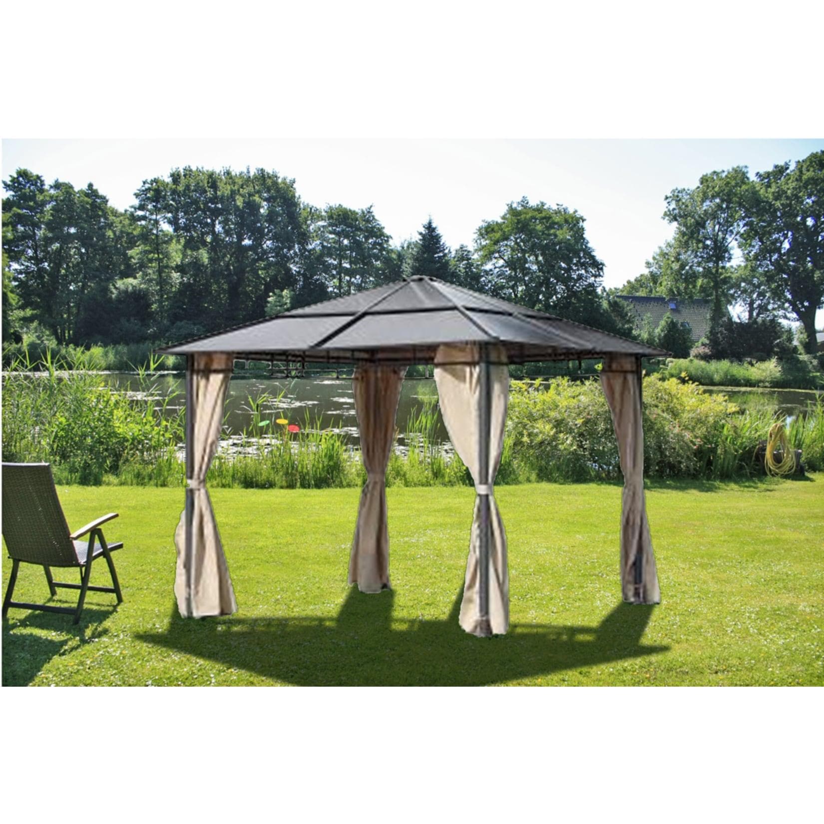 Garden Pleasure Pavillon Napa mit Polycarbonat-Dach