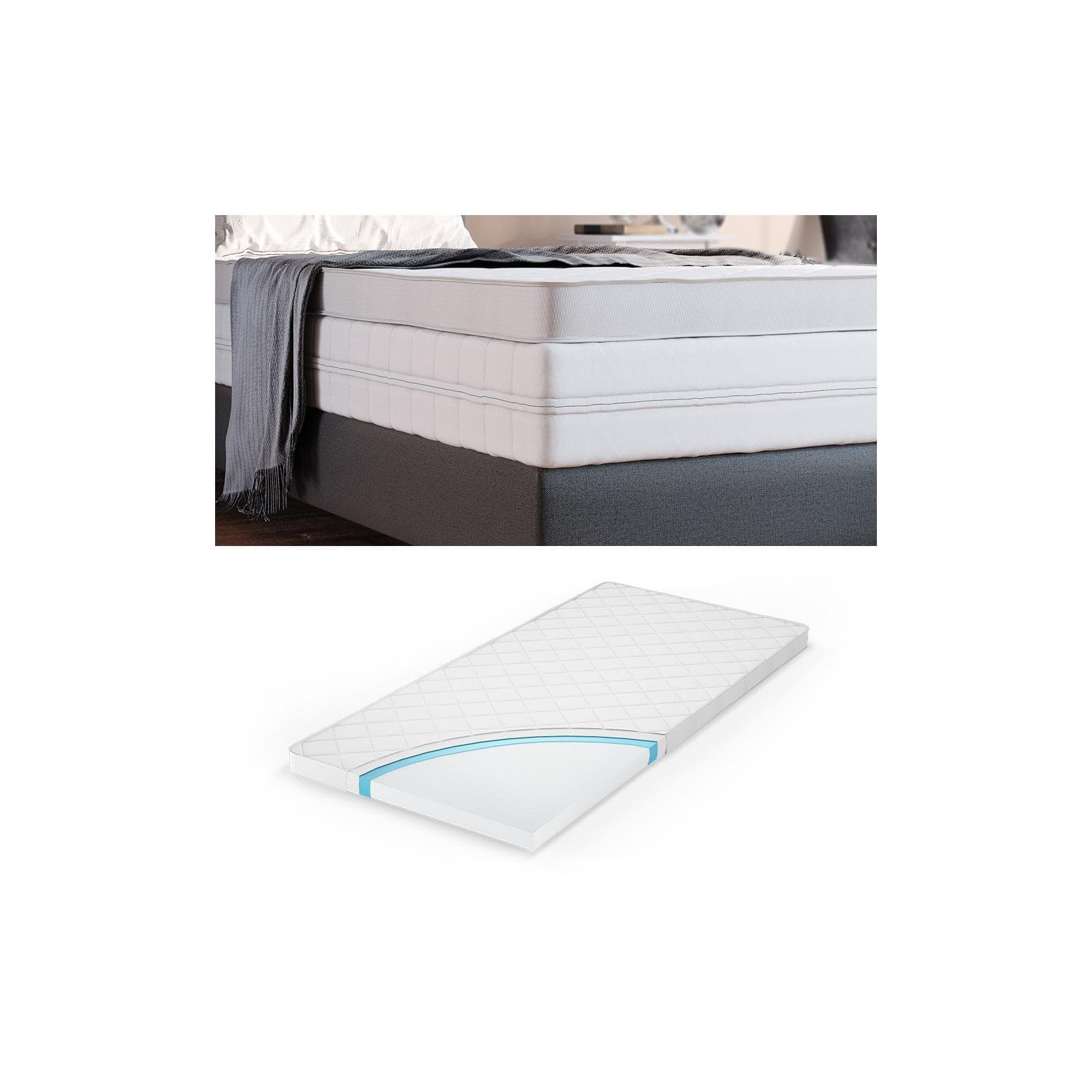 VitaliSpa Komfortschaum Matratzentopper 6cm Liegekomfort