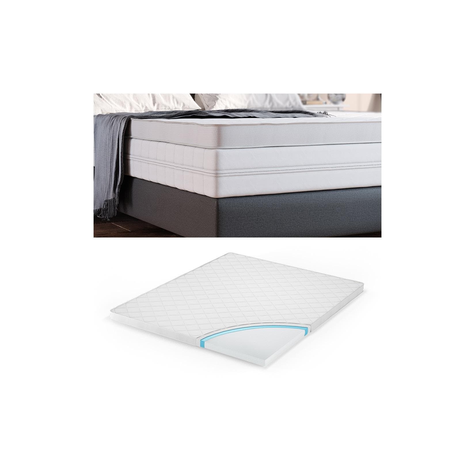 VitaliSpa Kaltschaum Topper Matratzenauflage 140x200