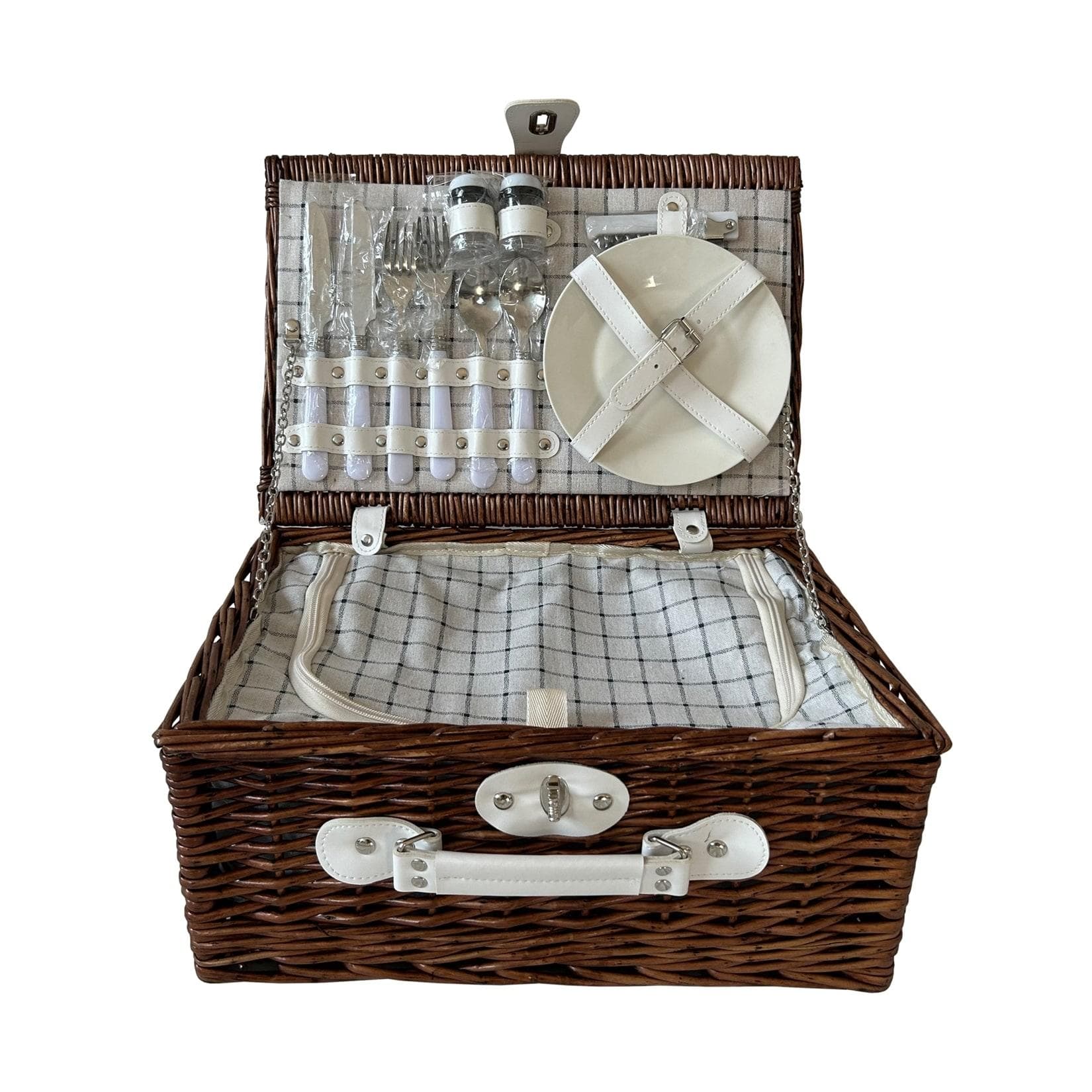 HTI-Living Picknickkorb Finie Braun für 2 Personen