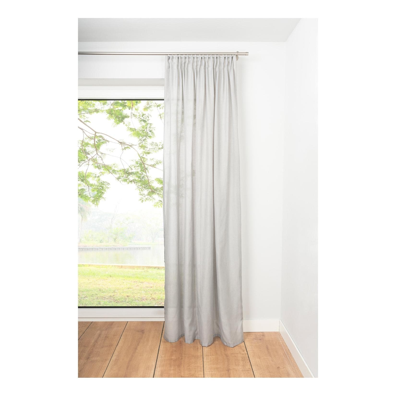 MYDECO Vorhang Breeze Grau Schlaufenschal Polyester