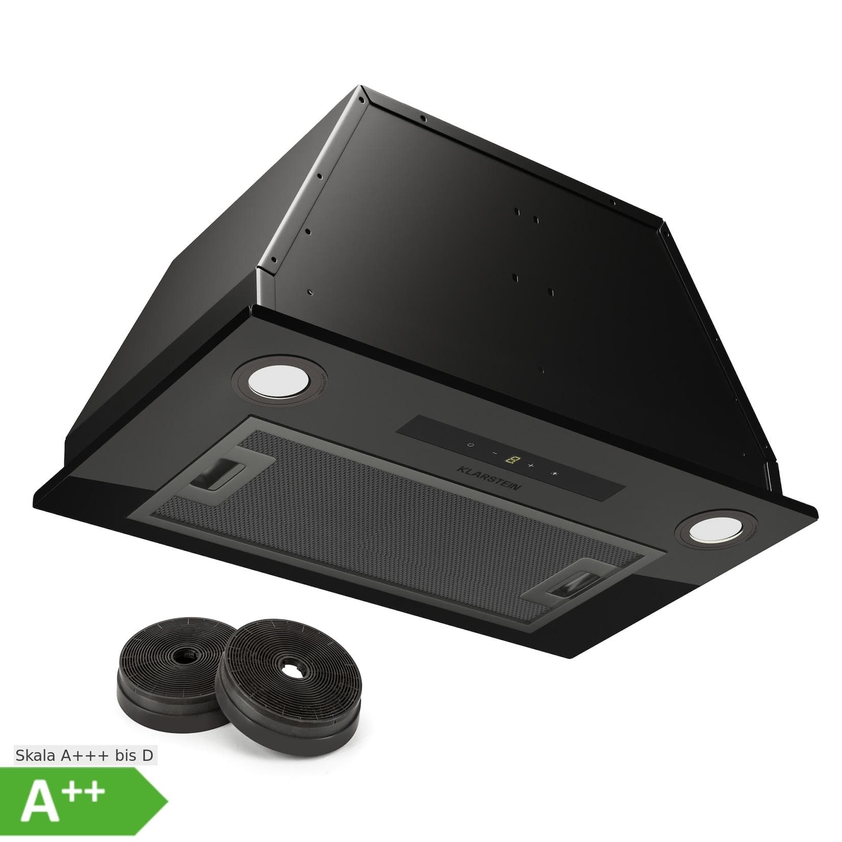 Klarstein Paolo 52 Dunstabzugshaube Einbau 52 cm 439 m³/h LED Touch A++ Schwarz