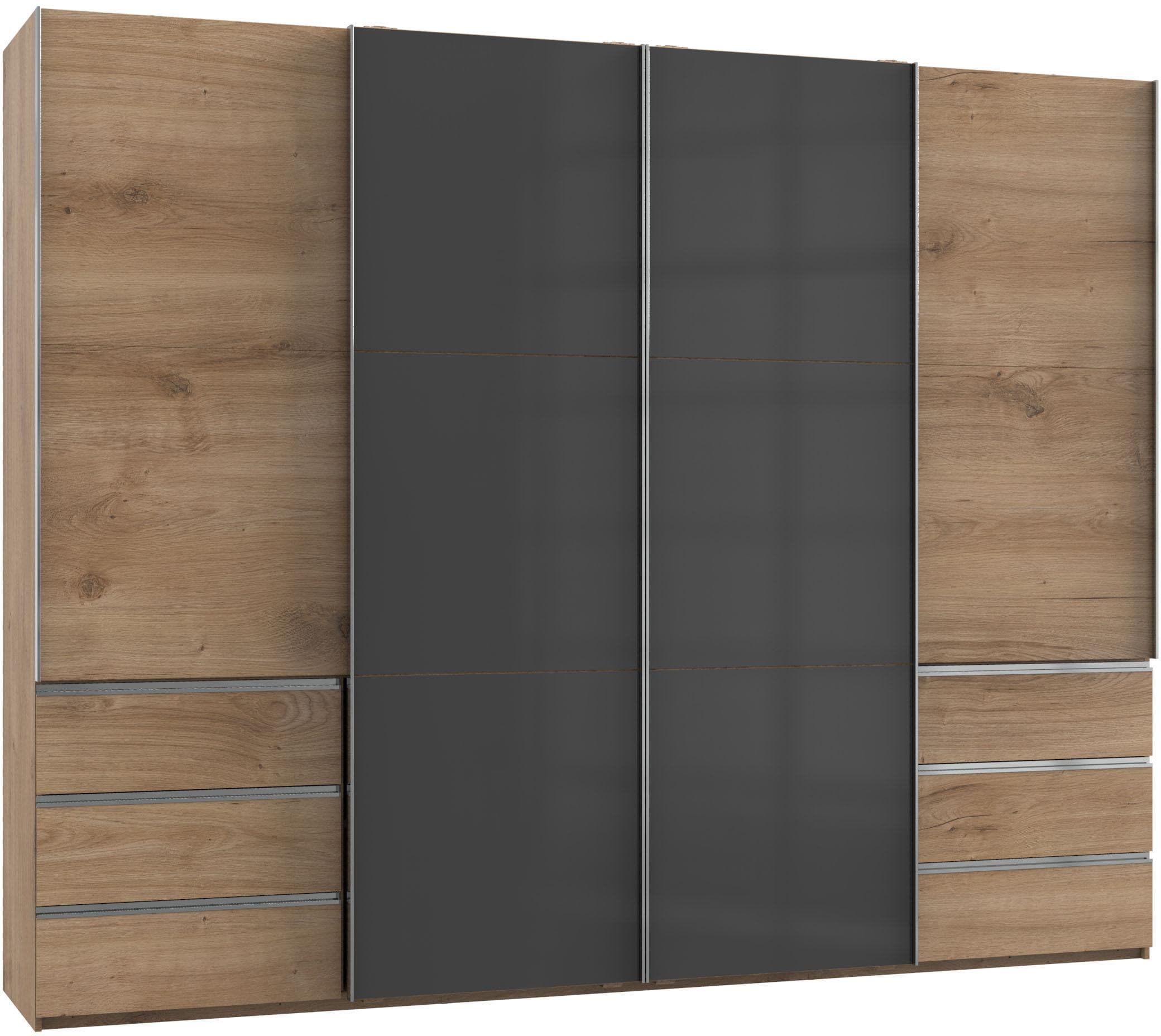 Wimex Schwebetürenschrank Level Grau Glas Modern