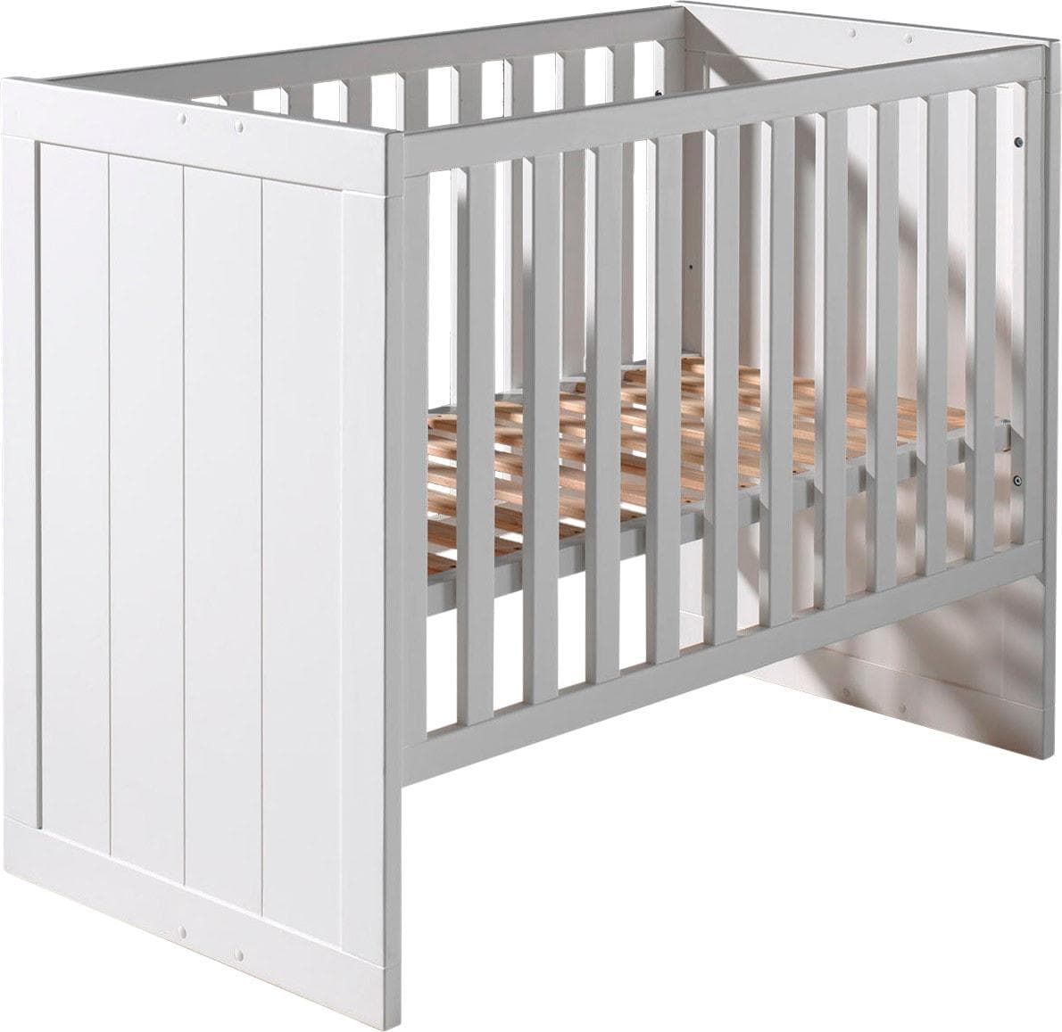 Vipack Babybett Erik Weiß Lackiert 60x120cm 3-fach Verstellbar