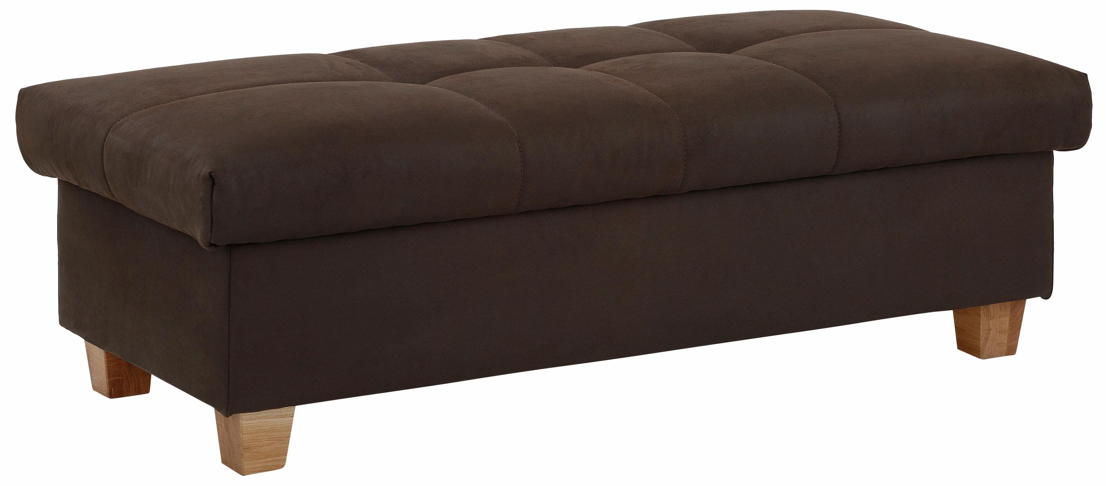 Home Affaire Hocker Lyla mit Stauraum schwarzbraun