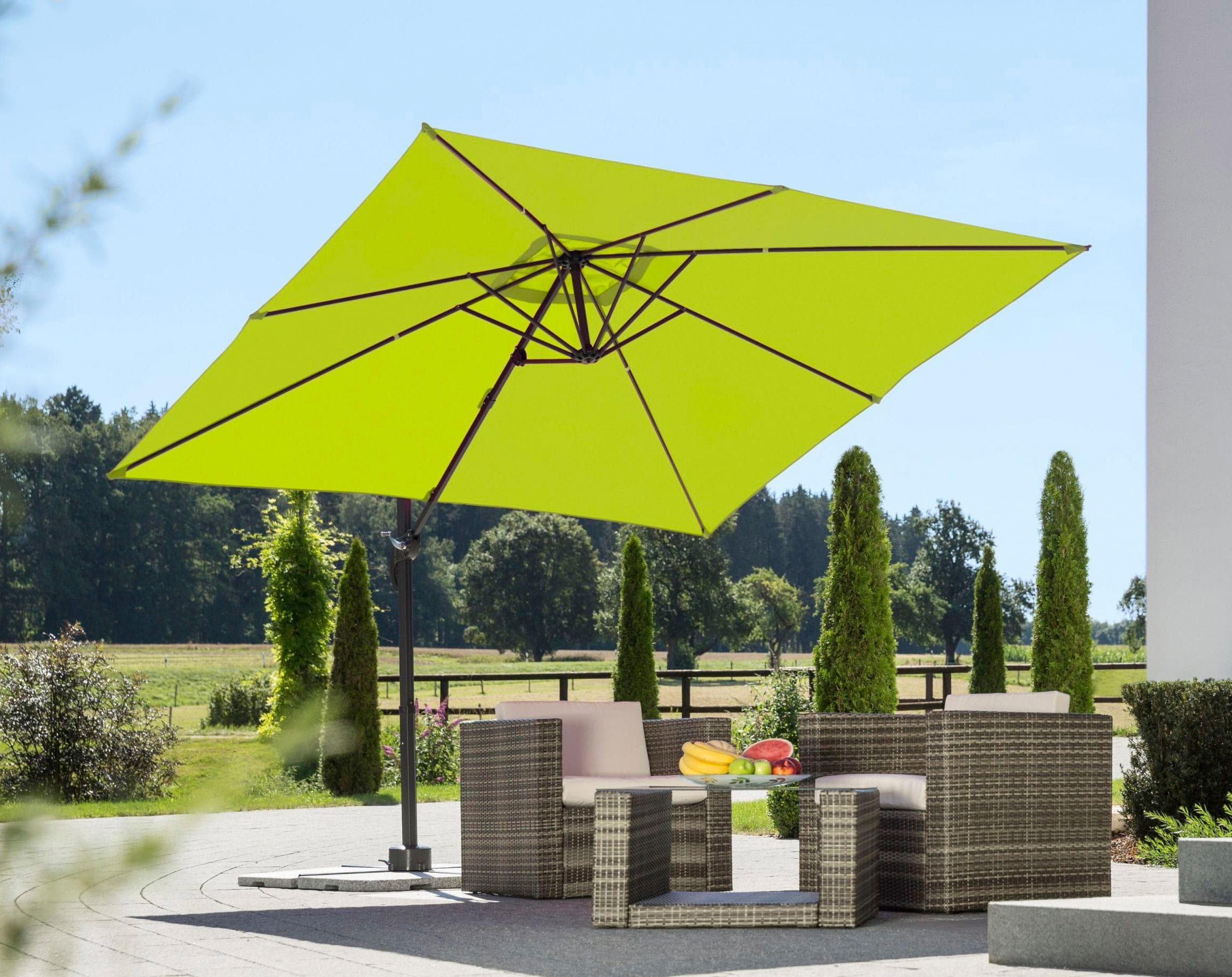 Schneider Schirme Rhodos Junior Ampelschirm Hellgrün 270x270 cm