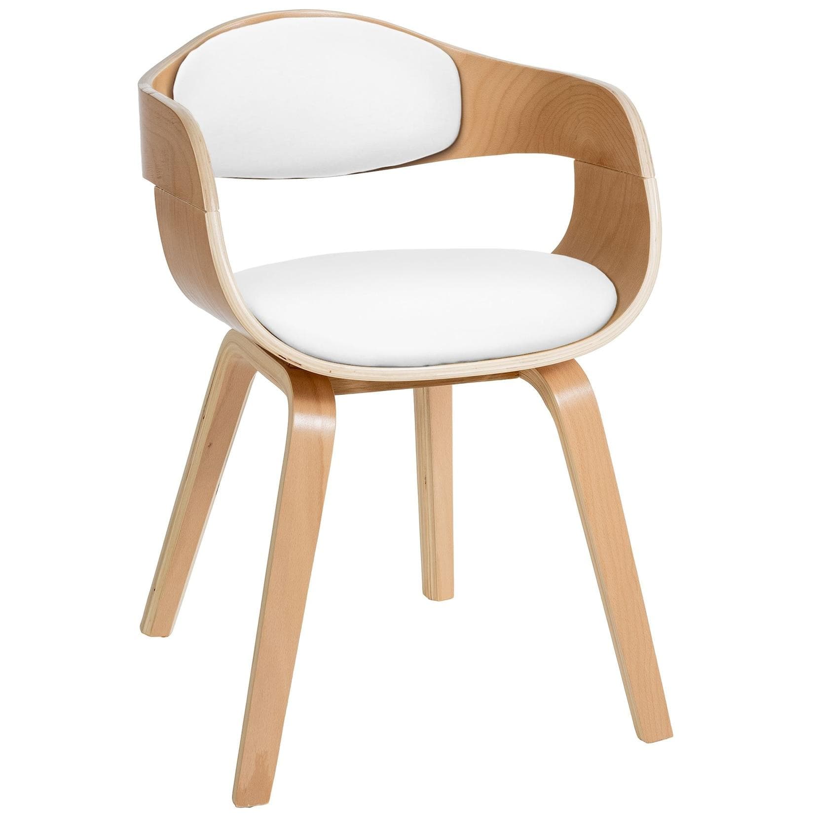 CLP Esszimmerstuhl Kingston Ergonomisch Kunstleder Holzgestell
