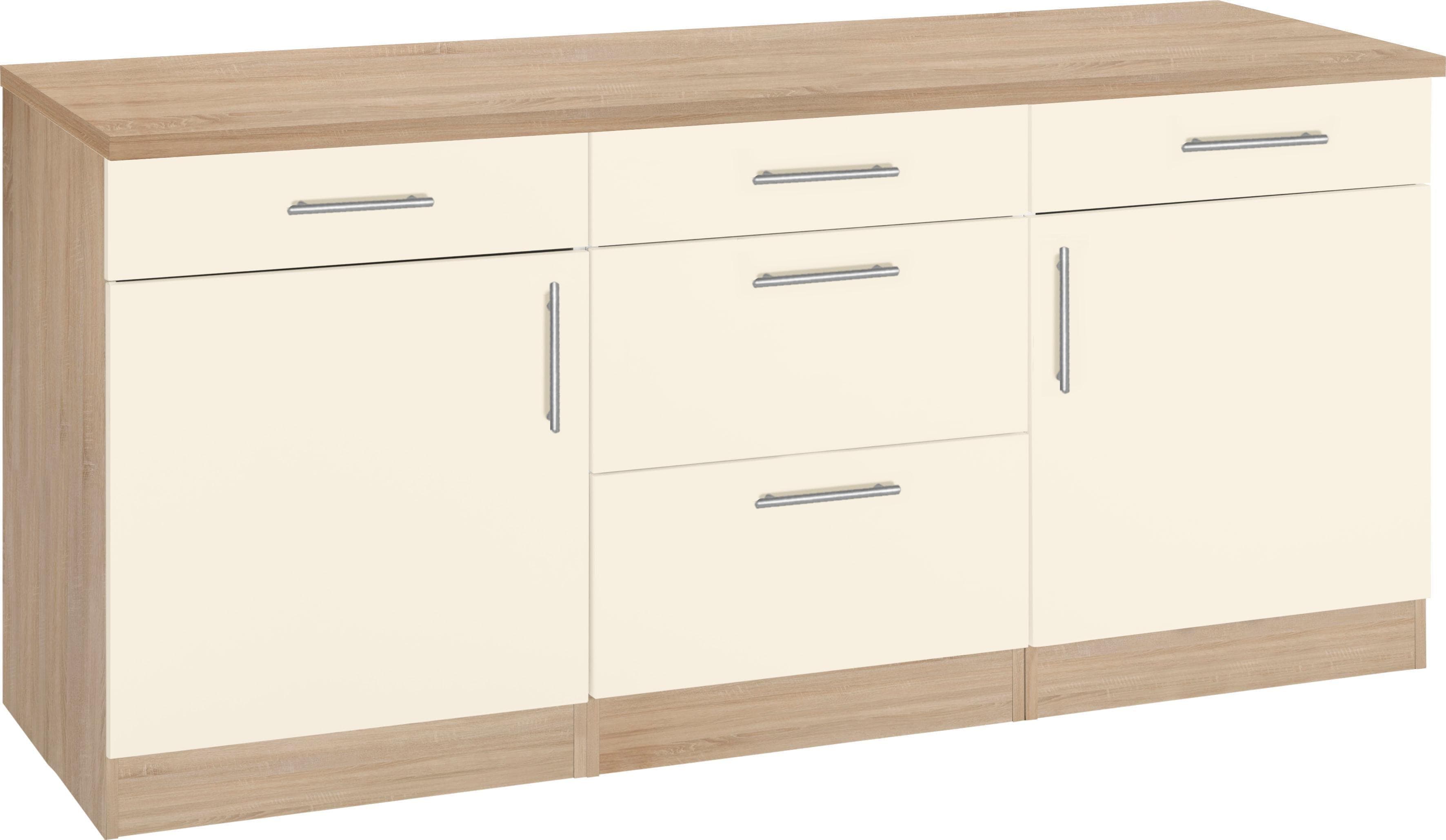 Wiho-Küchen Unterschrank Kiel 180 cm Magnolia Eiche