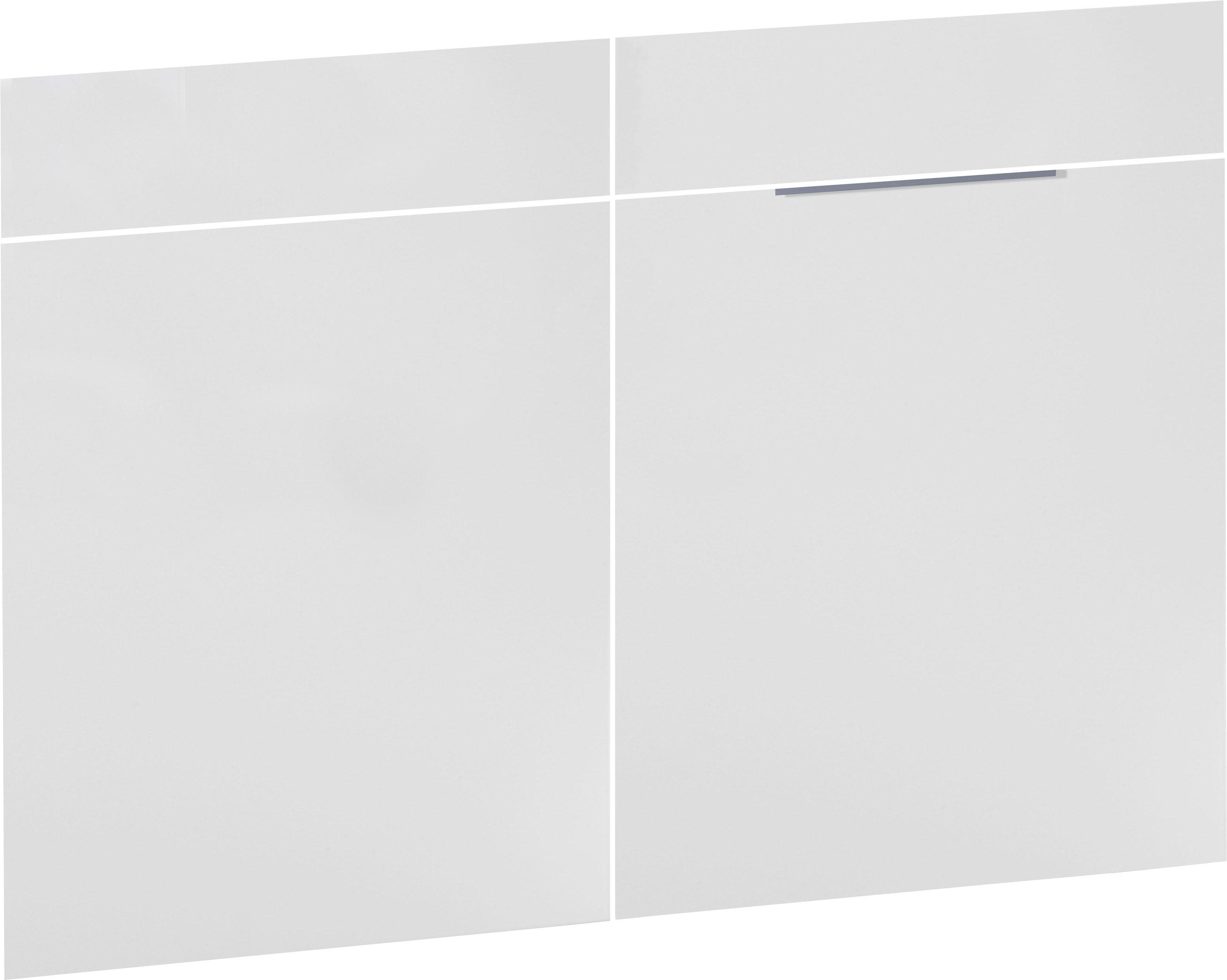 OPTIFIT Spülenschrank Tara Weiß Hochglanz 2 Türen Soft-Close