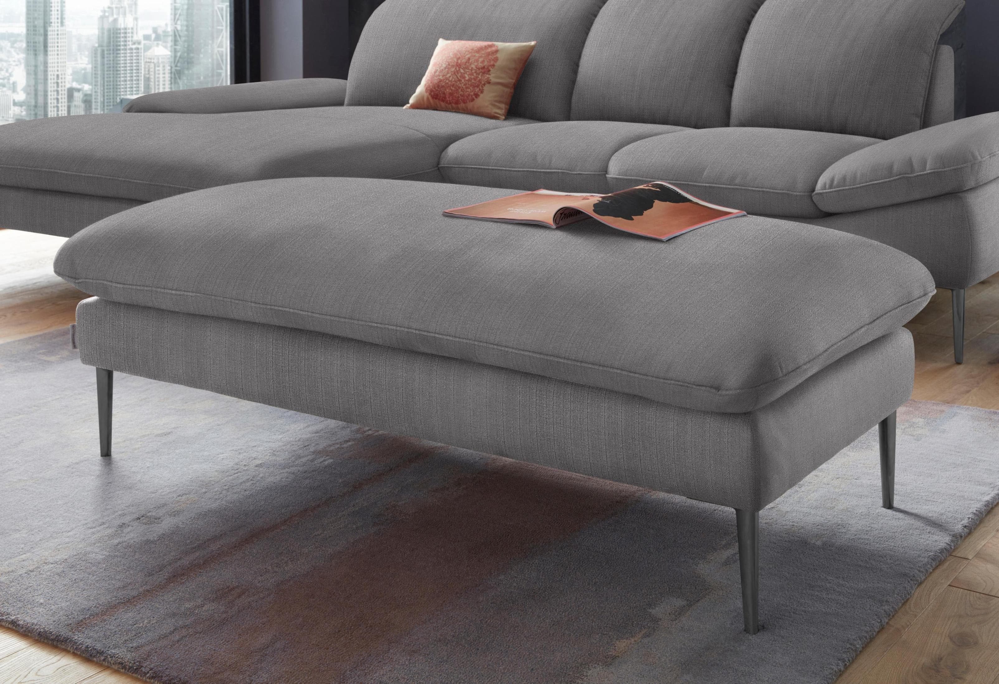 W.SCHILLIG Hocker enjoy&MORE Grau Chenille