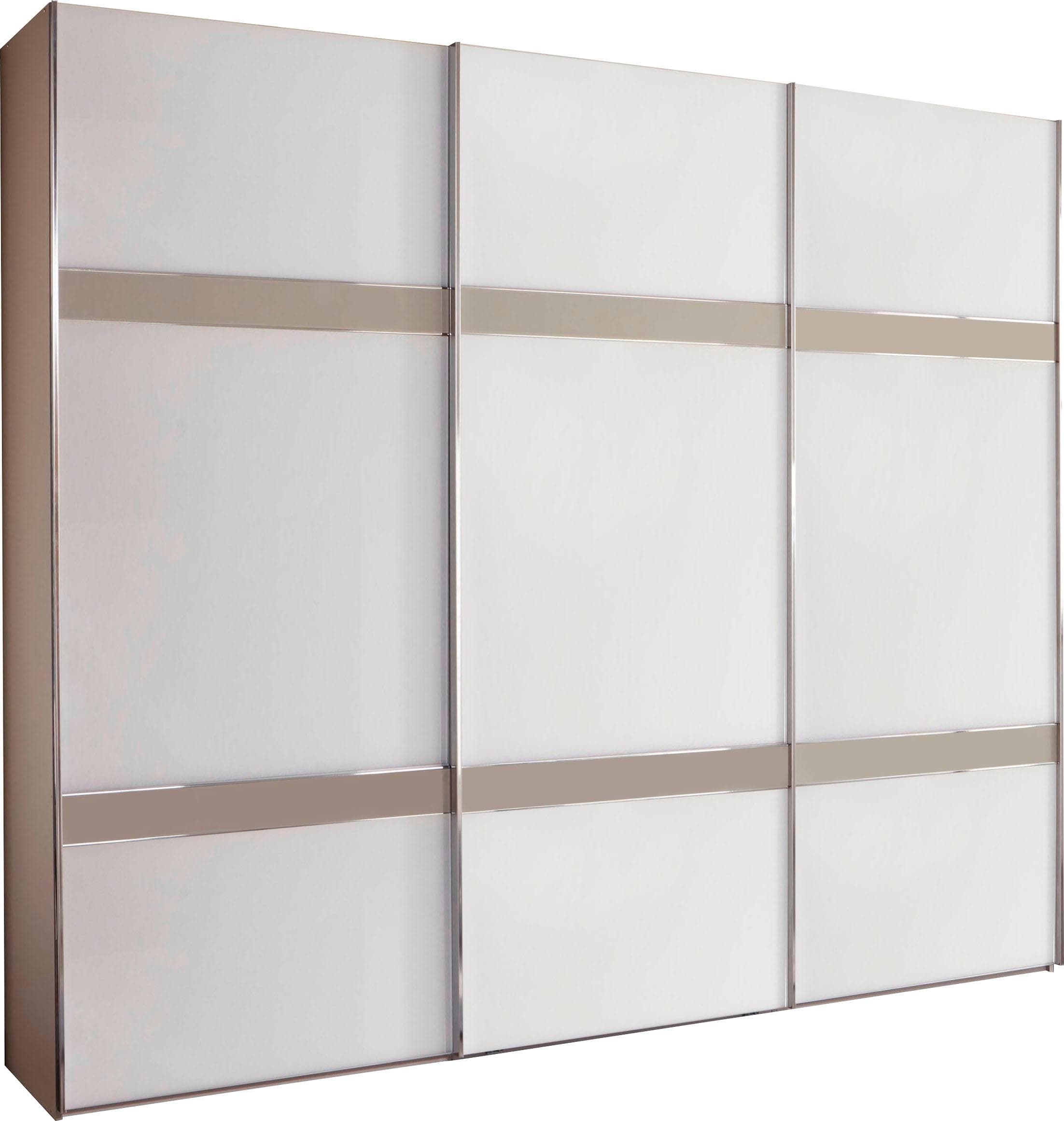 WIEMANN Rialto Schwebetürenschrank Weiß Glas Modern