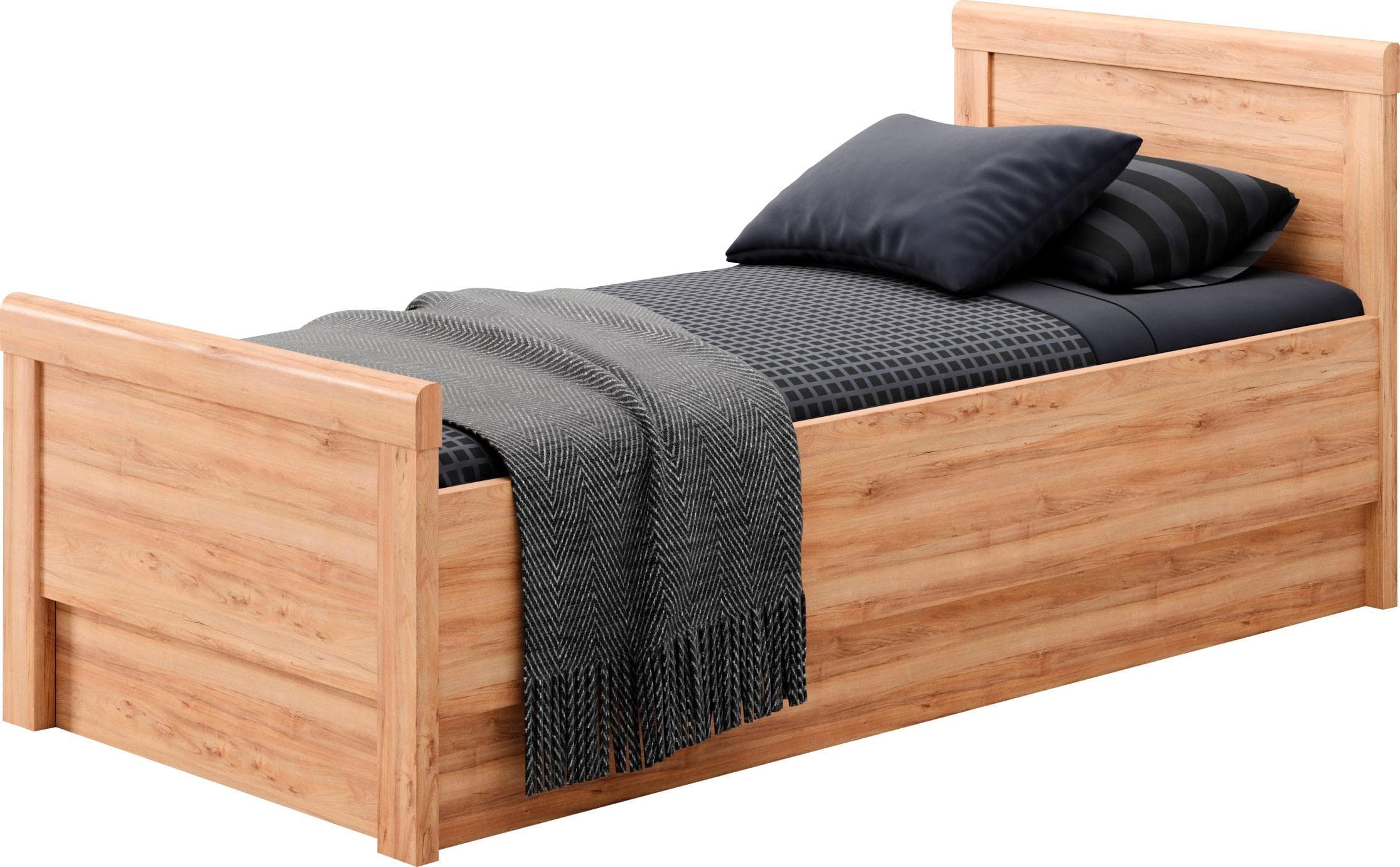 Einzelbett PRIESS Arnsberg Braun Holzwerkstoff Kinderbett