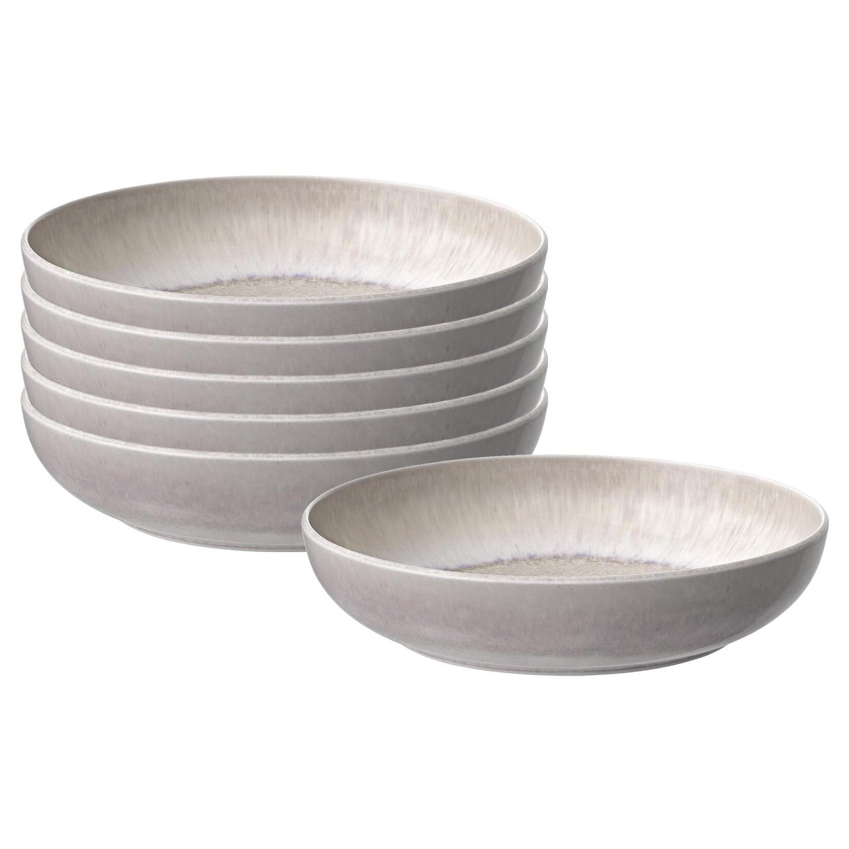 like. by Villeroy & Boch Pastaschalen Perlemor Sand 6er Set Beige