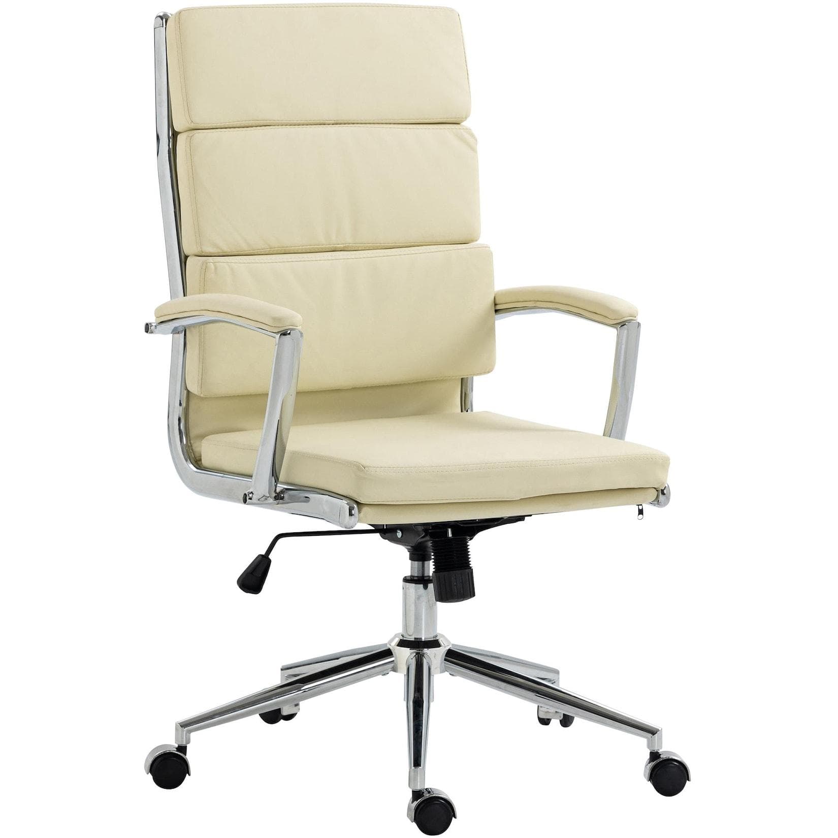 CLP Bürostuhl Cleveland Ergonomischer Schreibtischstuhl Höhenverstellbar mit Wippfunktion Chefsessel mit Armlehnen
