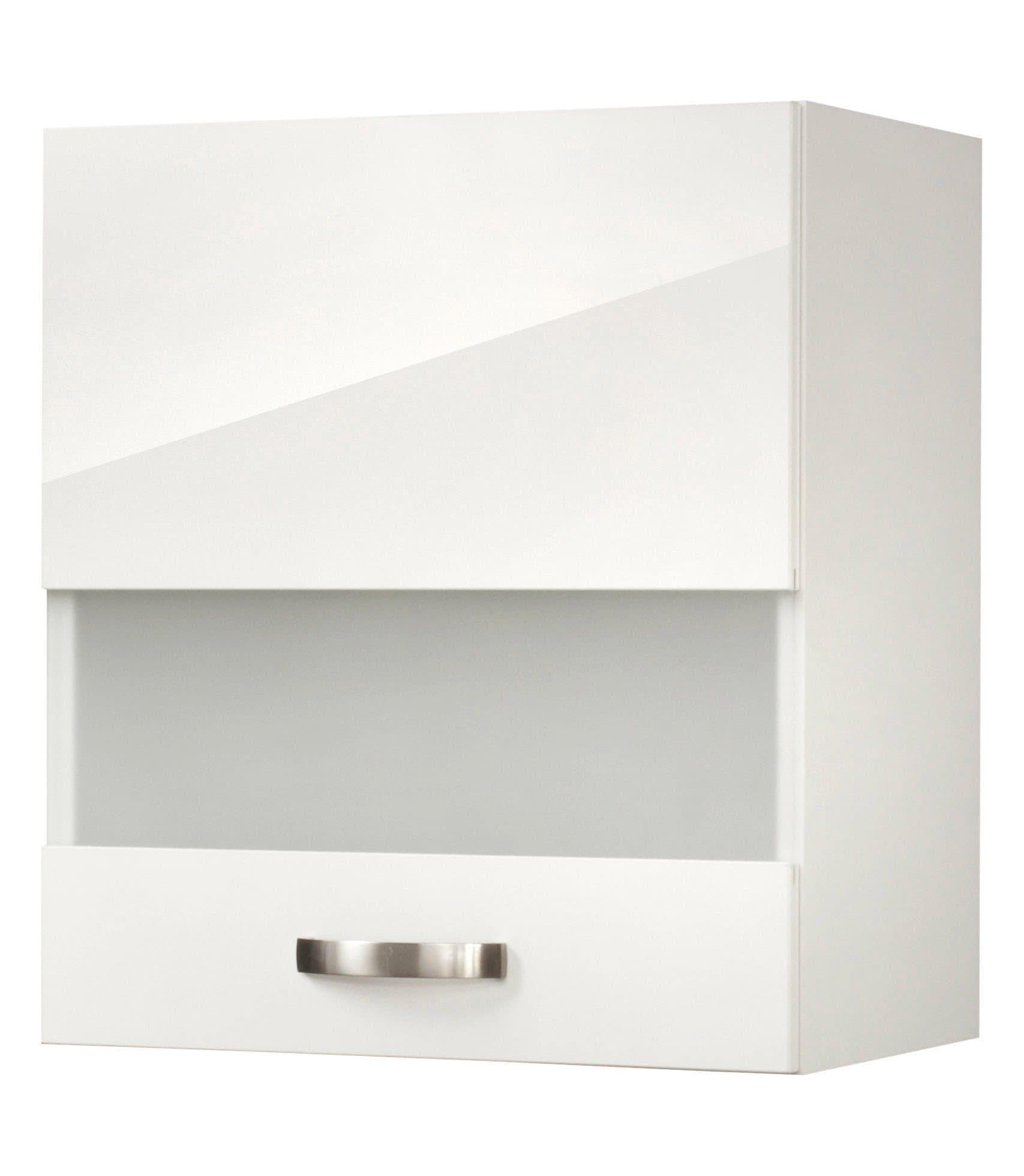 OPTIFIT Glashängeschrank Agos Weiß Glänzend Glas Holzwerkstoff