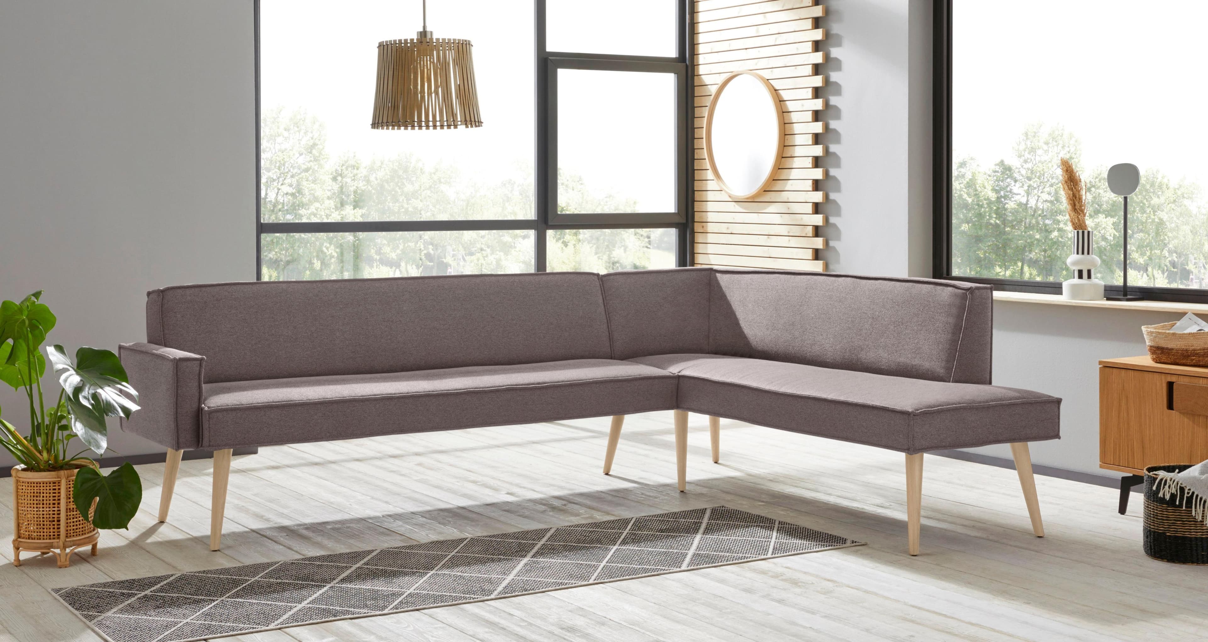 Eckbank EXXPO Lungo 100% Polyester Taupe