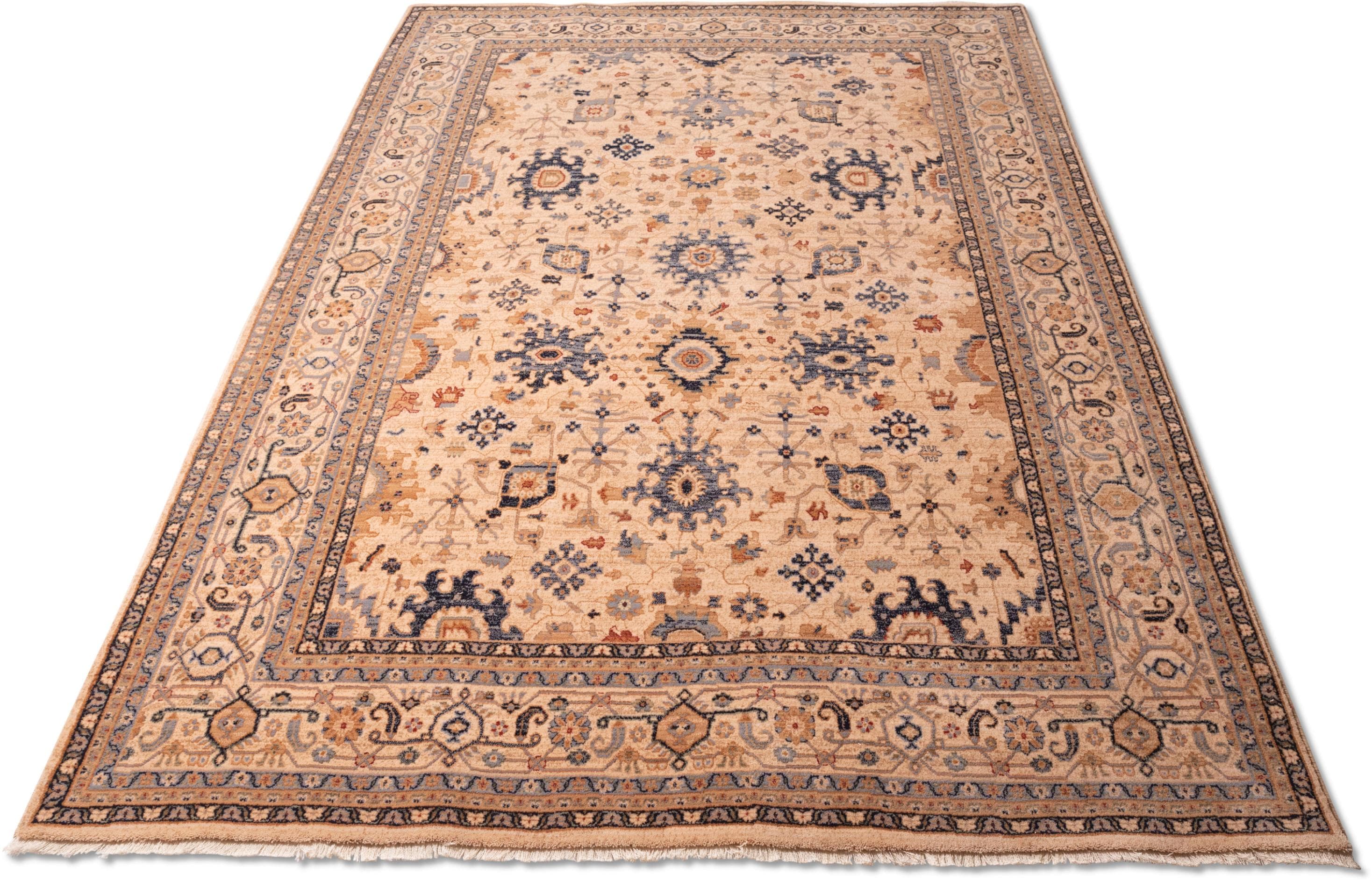 Wollteppich THEKO Saharna 7521 Beige Orientalisch