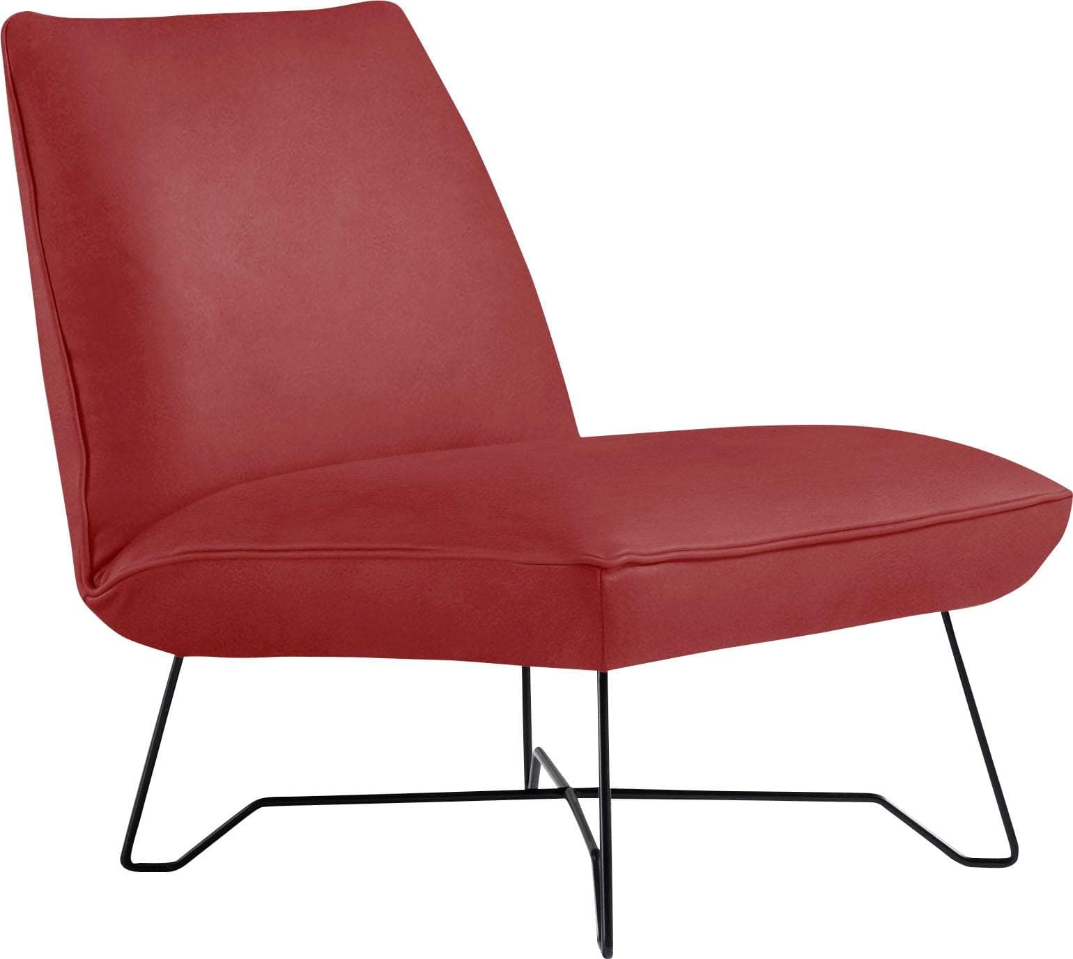 EGOITALIANO Sessel Lia Loungesessel Marsala Microfaser Lederoptik