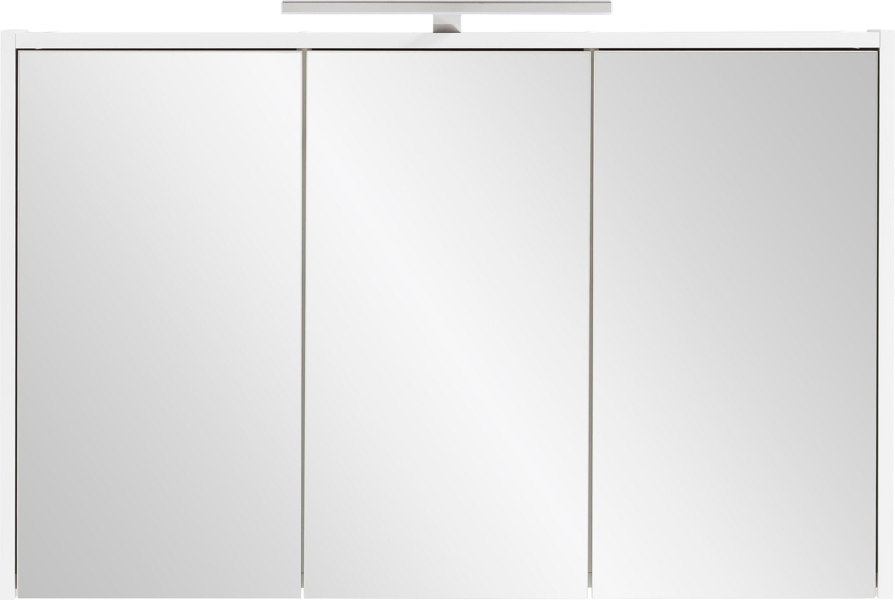 INOSIGN Spiegelschrank List Weiß Glänzend mit LED