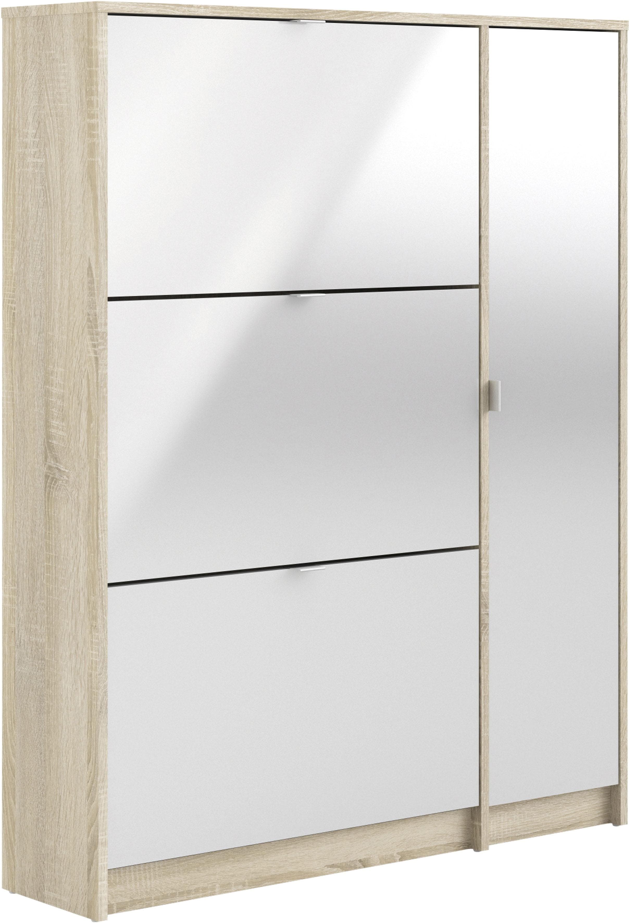 INOSIGN Schuhschrank Shoes Weiß Hochglanz mit 3 Klappen