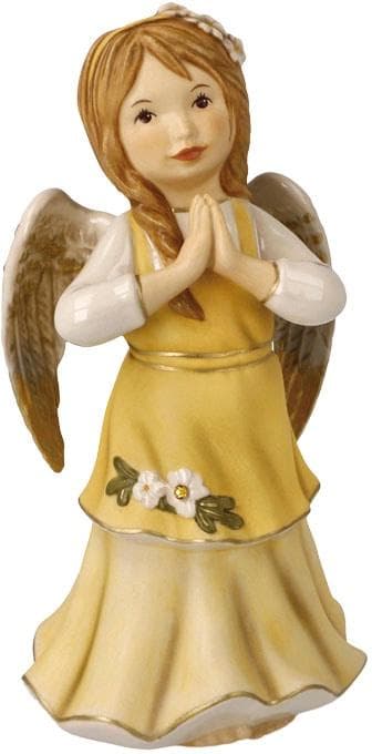 GOEBEL Schutzengel Gloria - Engelfigur Steingut bunt