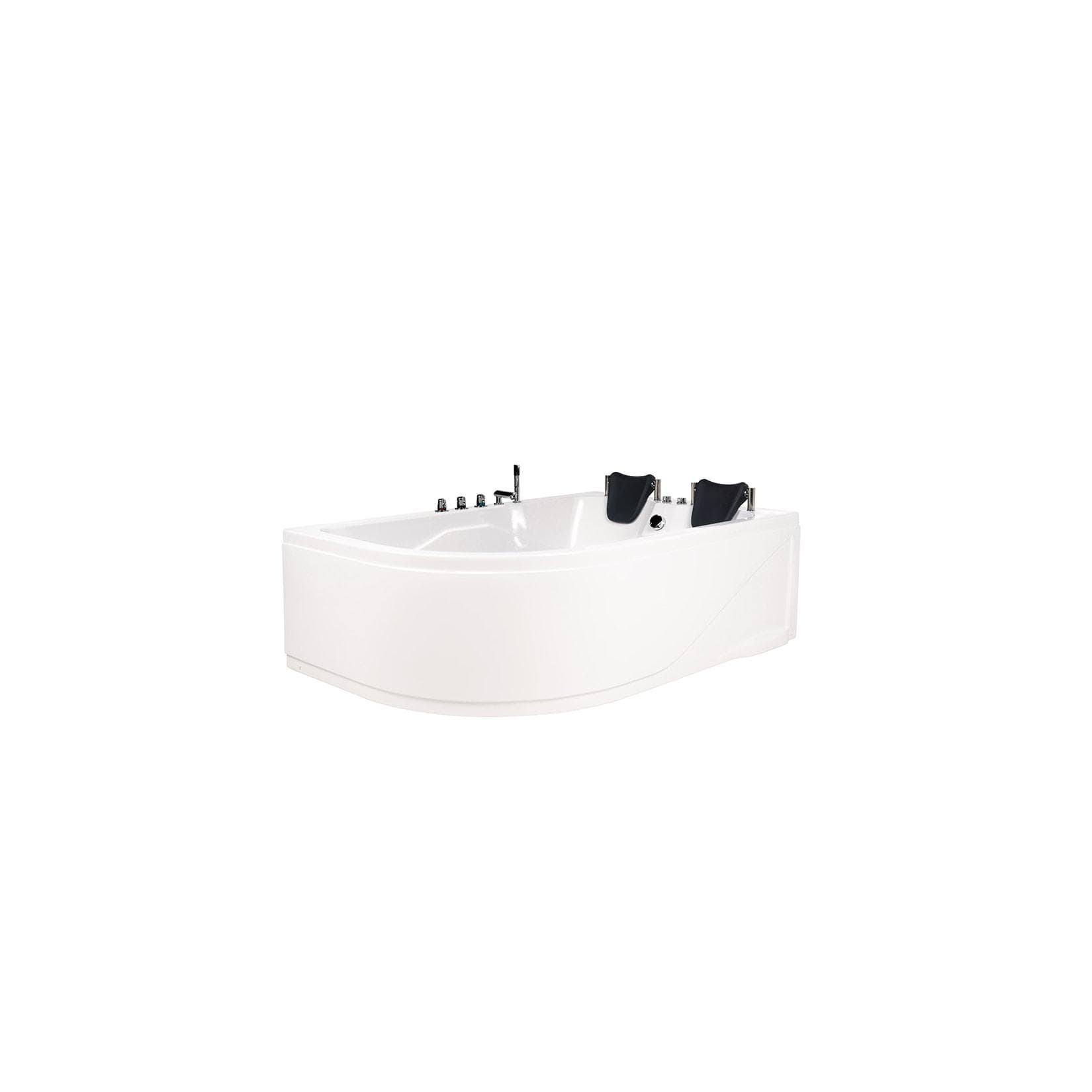HOME DELUXE Whirlpool-Badewanne BLUE OCEAN XL Weiß
