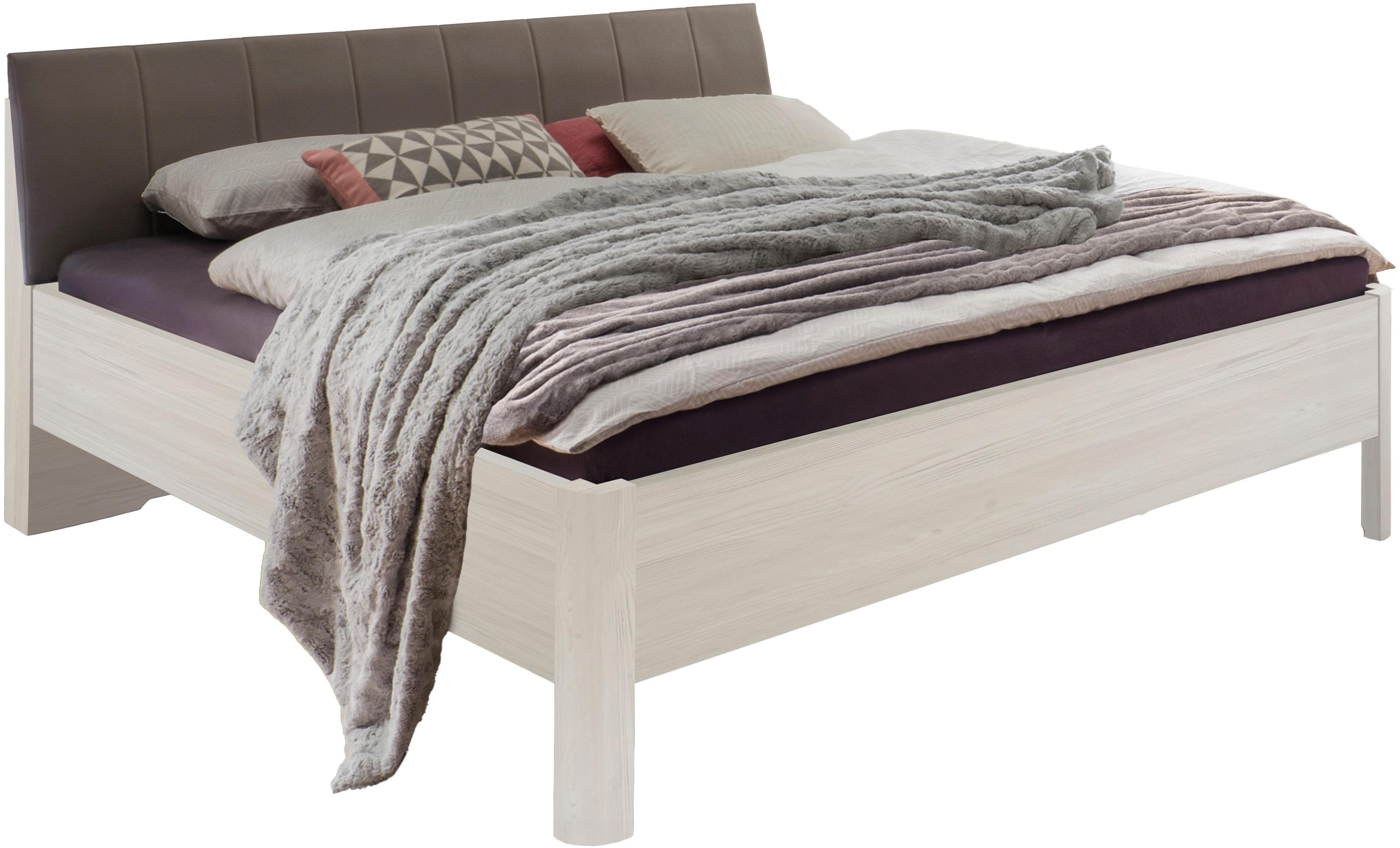 Polsterbett WIEMANN Bern Beige Polarlärche Dekor 4-fach Höhenverstellbar