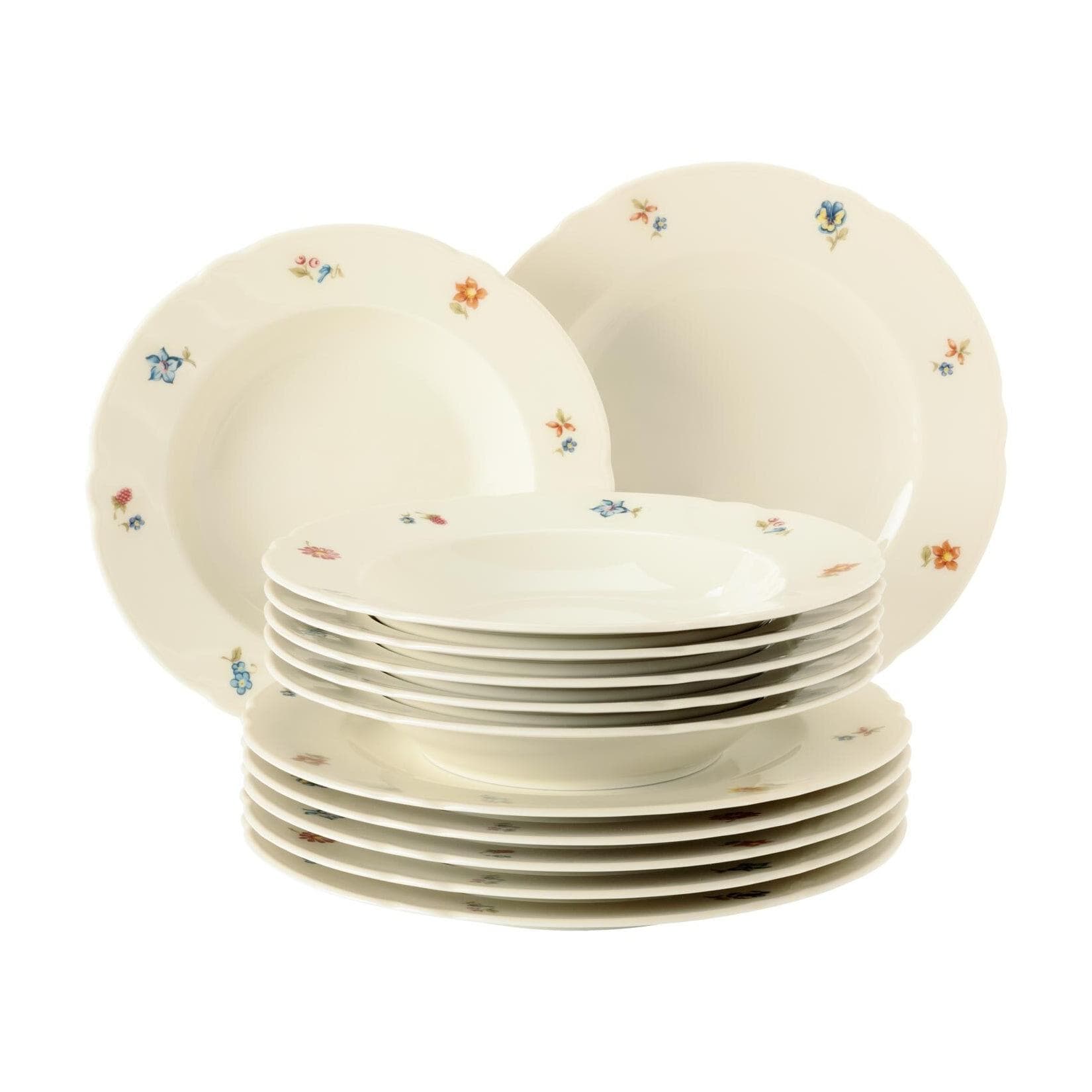 Seltmann Weiden Tafelservice Marieluise 12-tlg. Beige/Bunt