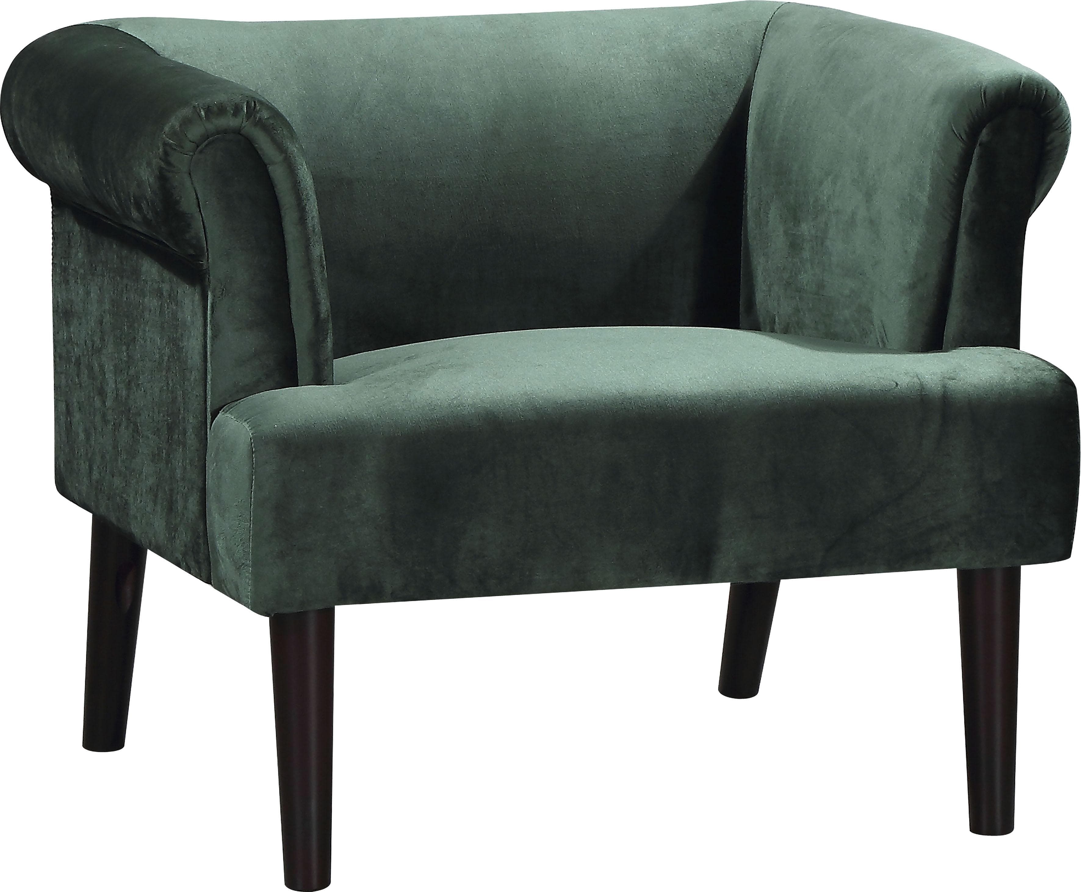 ATLANTIC HOME COLLECTION Sessel Charlie Grün Samtvelours