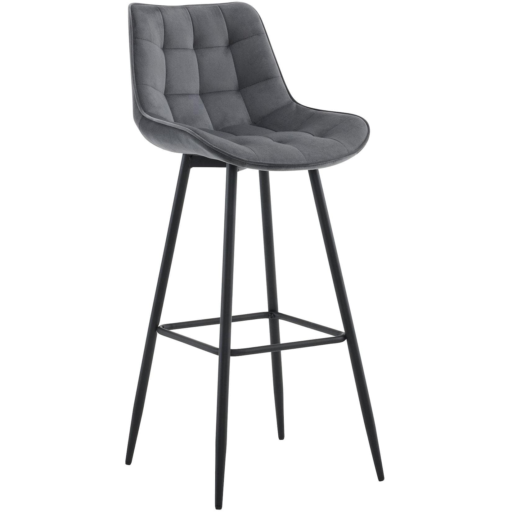 CLP Barhocker Dartford Gepolsterter Tresenhocker Schwarz