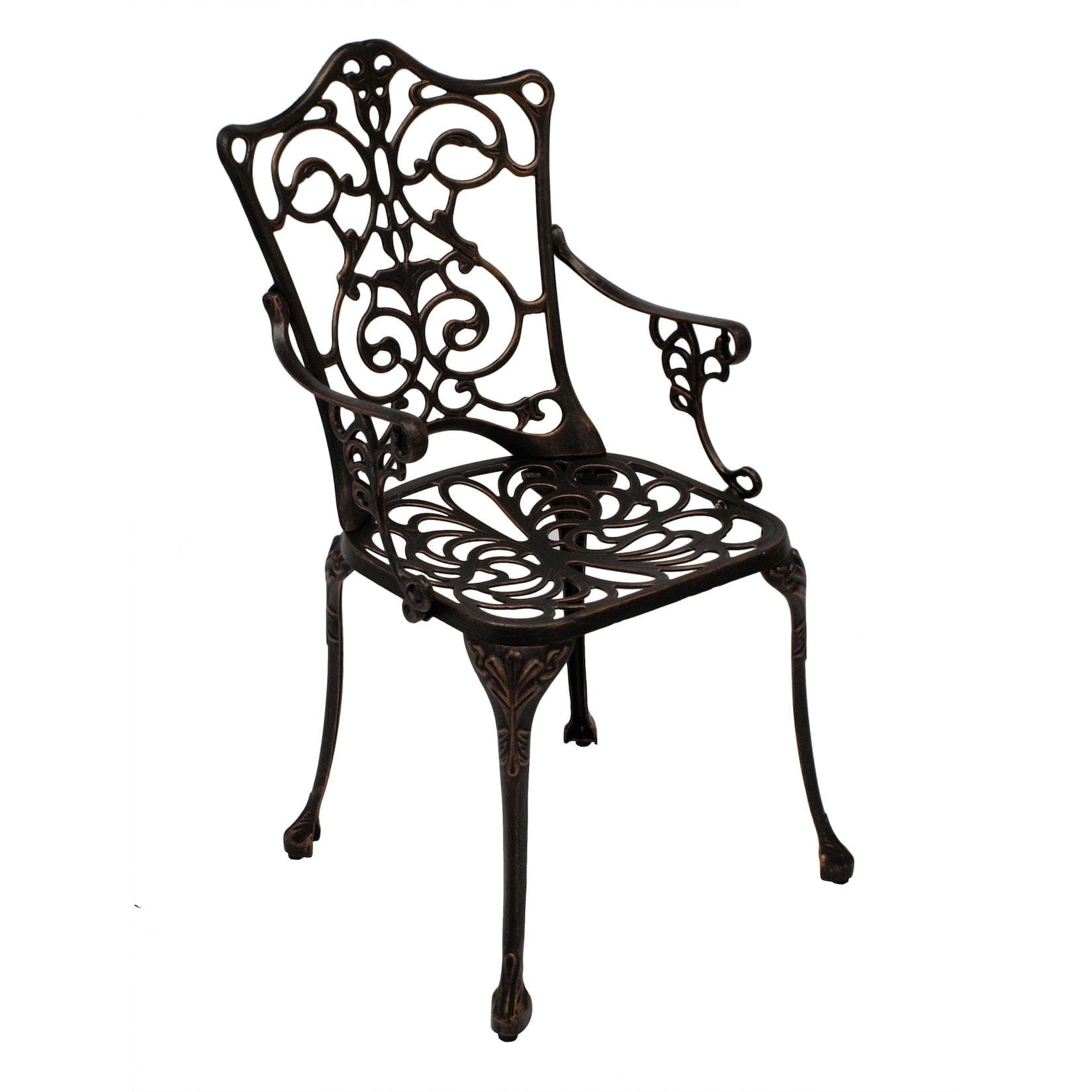 DEGAMO Sessel Jugendstil Aluguss Bronzeantik