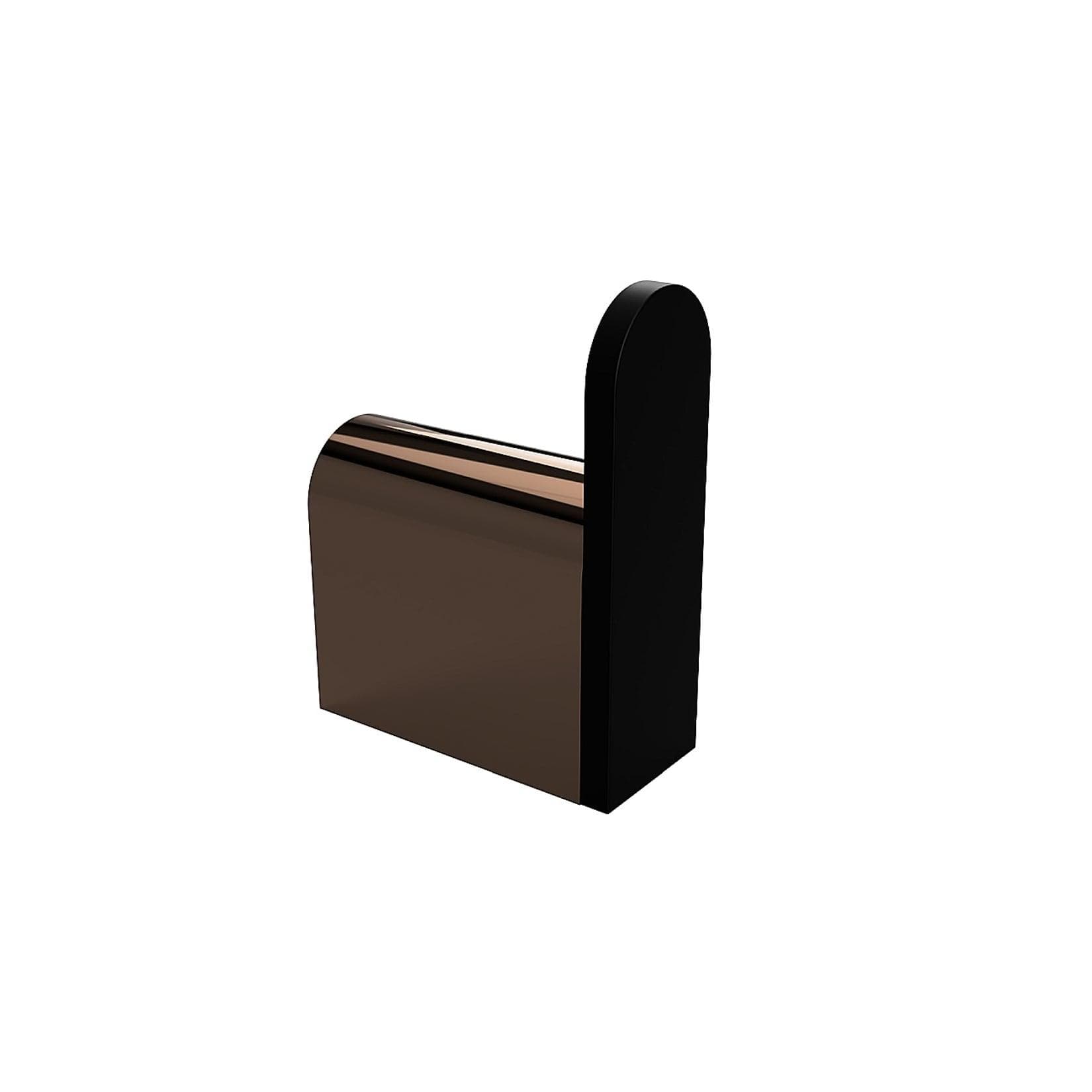 Brillantbad BALLA Kleiderhaken Messing Schwarz Kupfer 20x60x46 mm für Bad & Küche