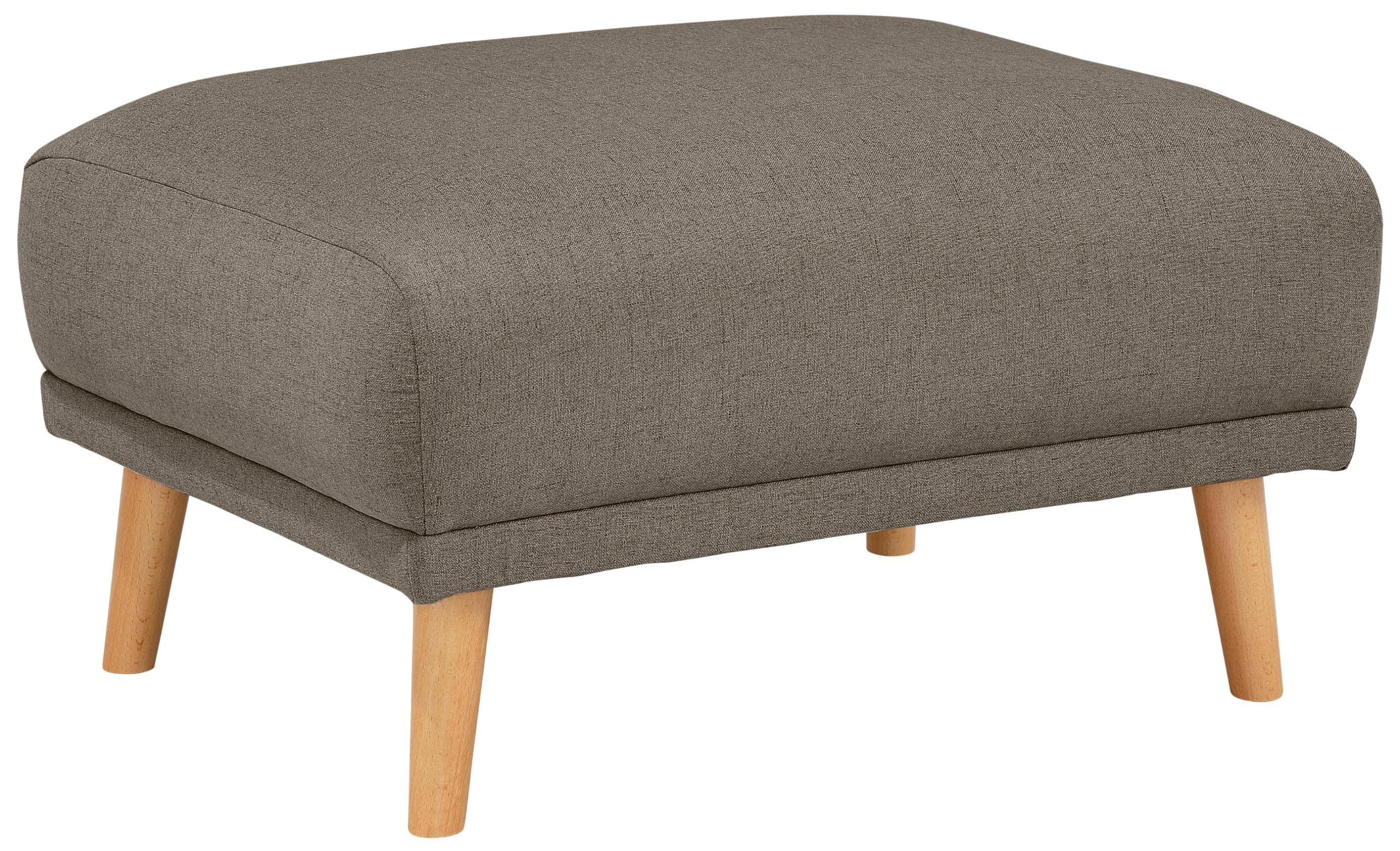 Polsterhocker Lasse von Home Affaire Braun