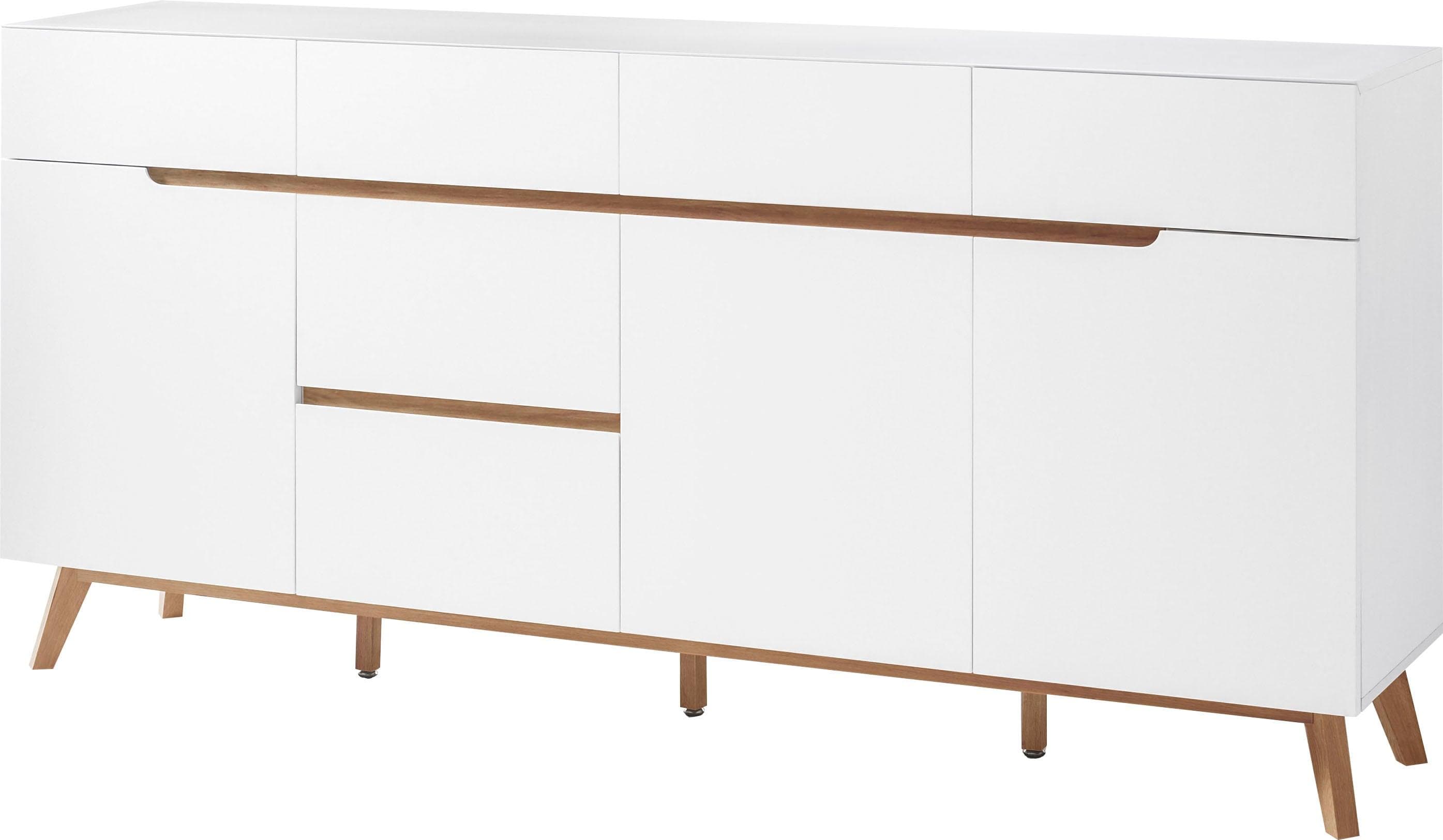 MCA FURNITURE Sideboard Cervo Weiß Matt MDF