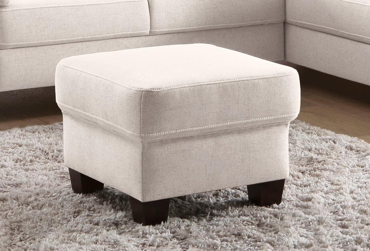 Home Affaire Polsterhocker Arngast Beige Luxus-Microfaser