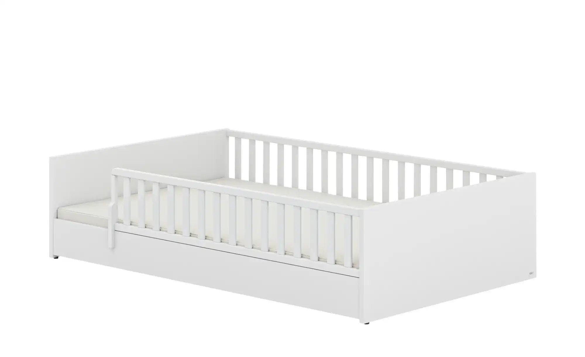 PAIDI Kinderbett Little Flo Weiß Umbaubar Bodenbett