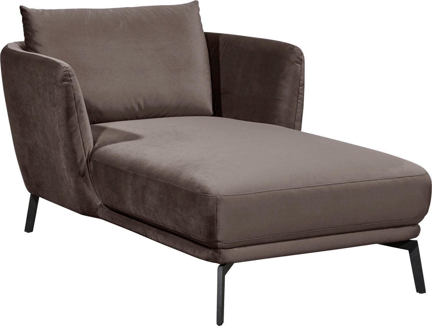 Loungesessel Pearl Grau Velour SCHÖNER WOHNEN-Kollektion
