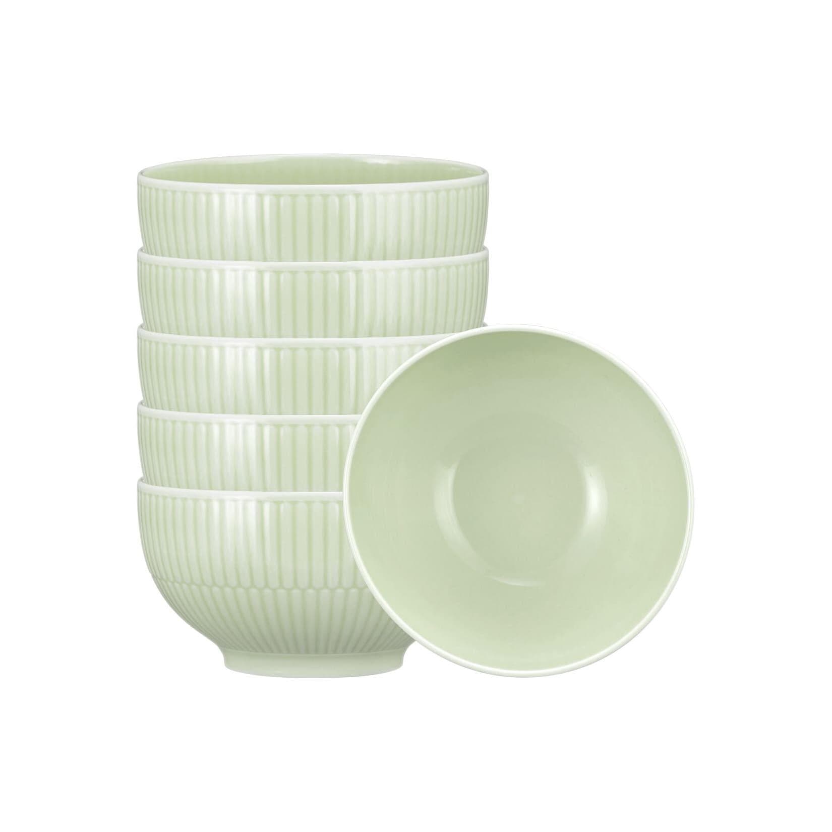 Seltmann Weiden Amina Café au lait Schale 6er Set Grün Porzellan