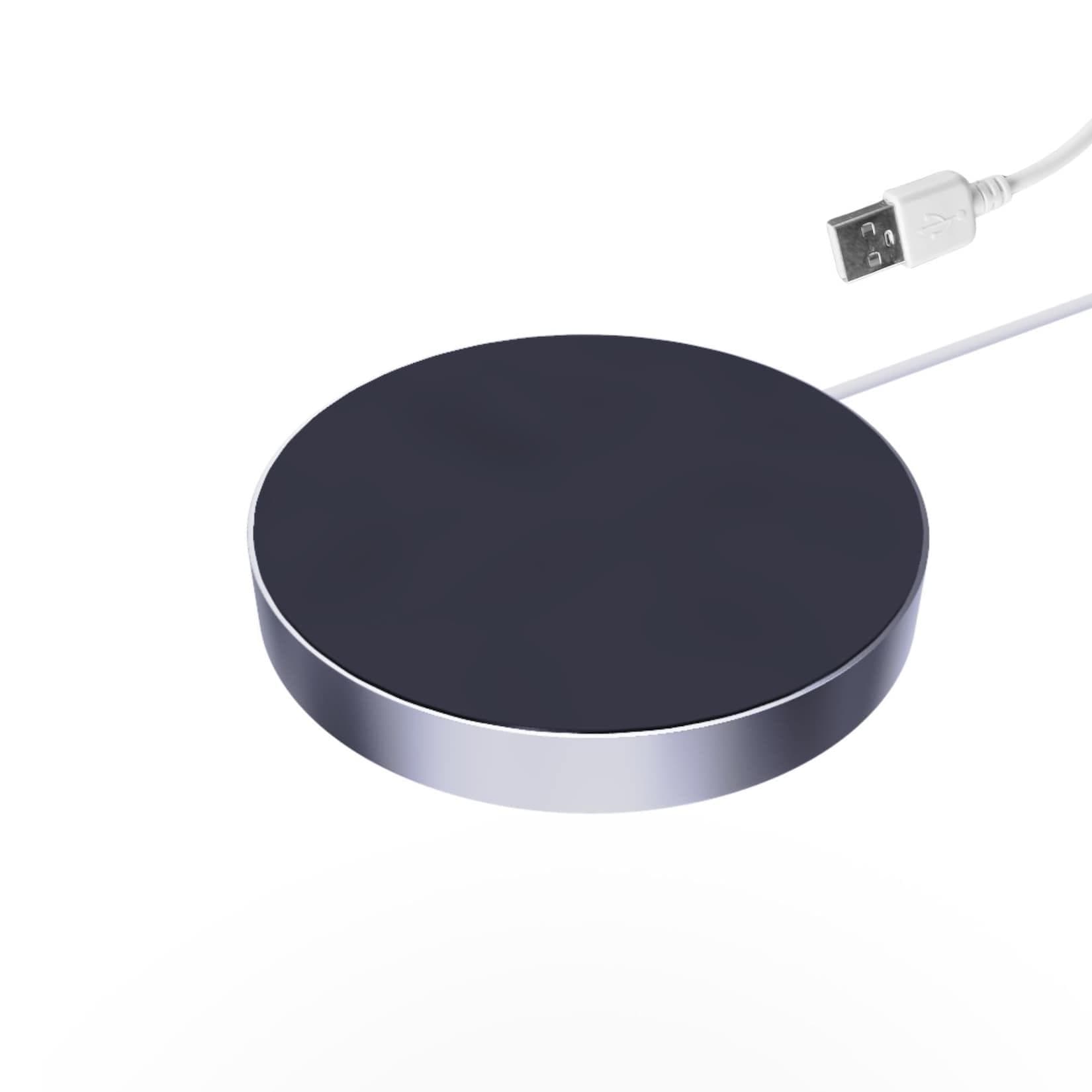 kalb QI Einbau Ladegerät Grau 3-18mm Smart Wireless USB
