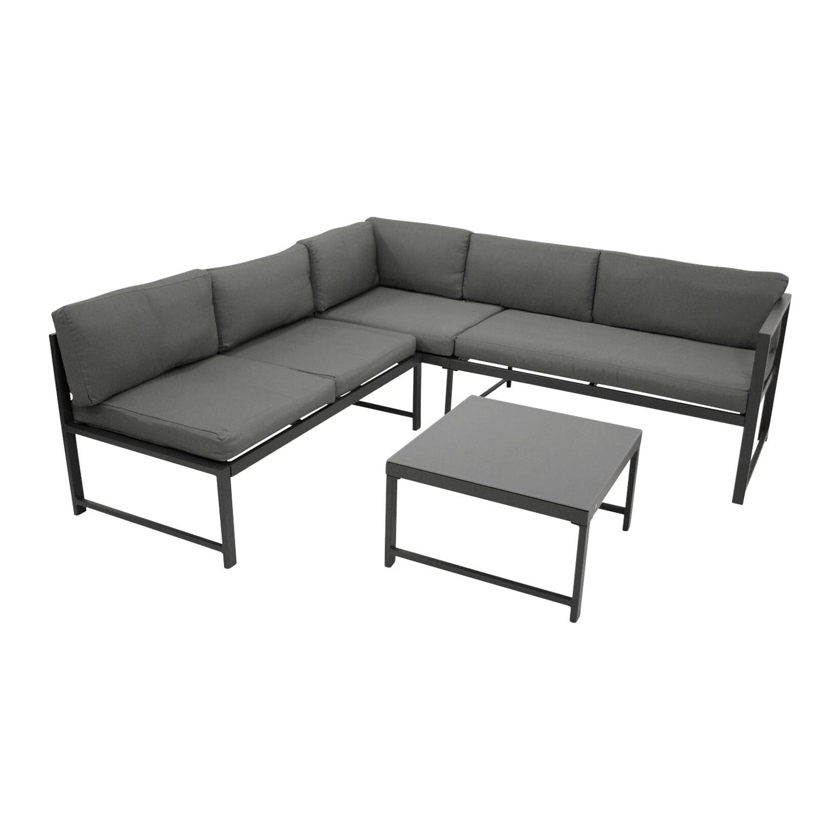 DEGAMO Funktions Lounge Set MONTANA Grau Aluminium mit Liegefunktion