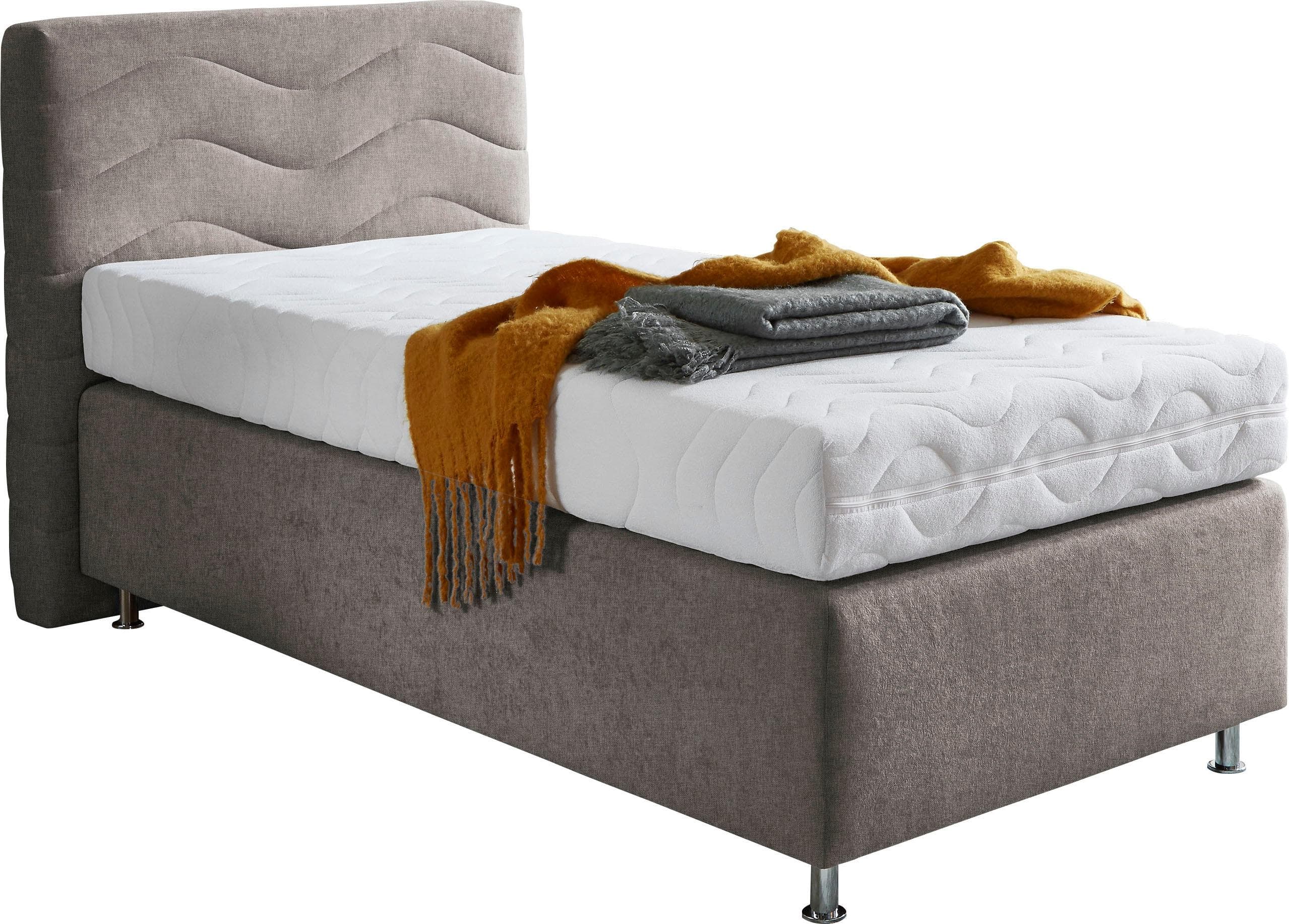 Westfalia Schlafkomfort Boxspringbett Sigma Beige Tonnentaschenfederkern