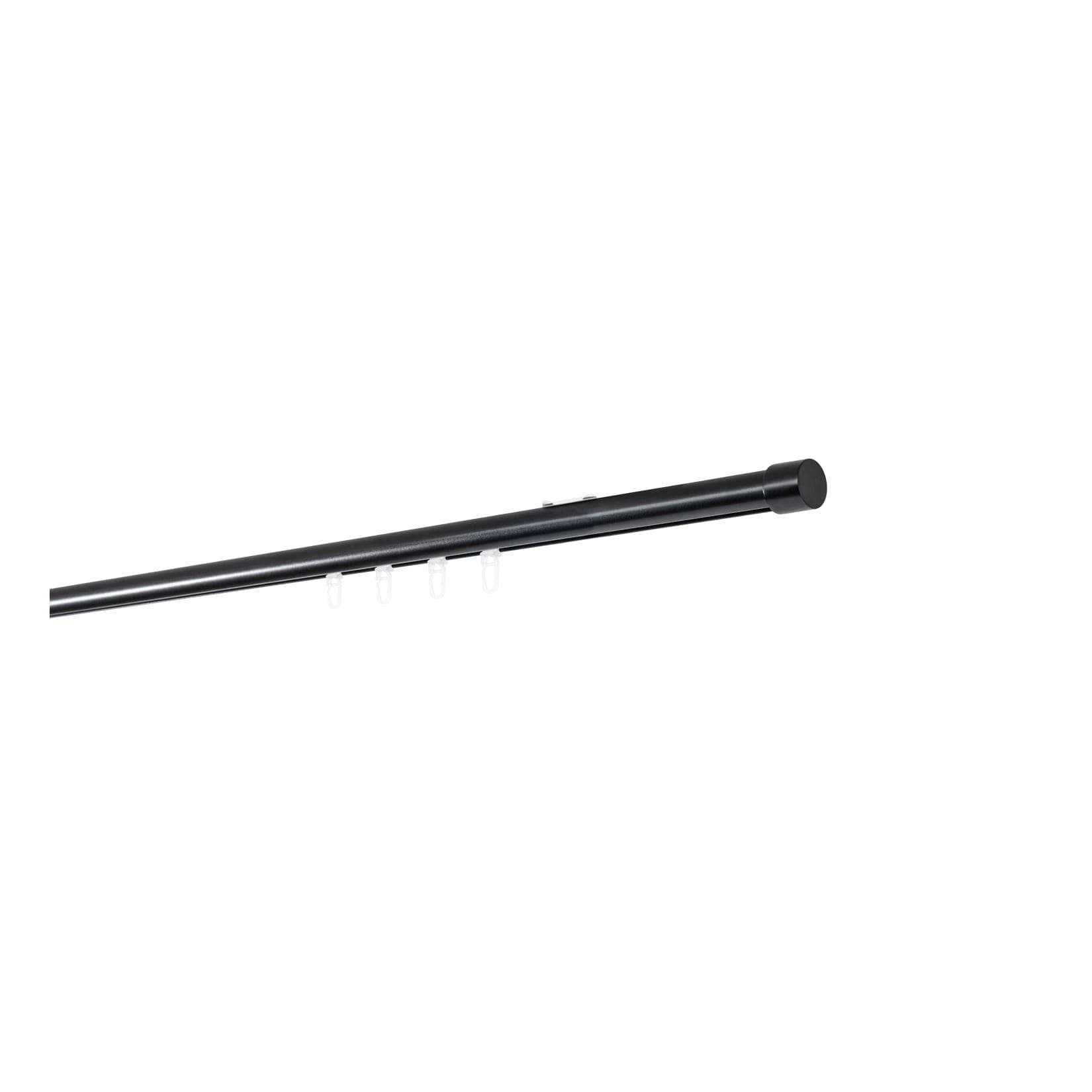 ONDECO Gardinenstange Innenlauf 380 cm Schwarz