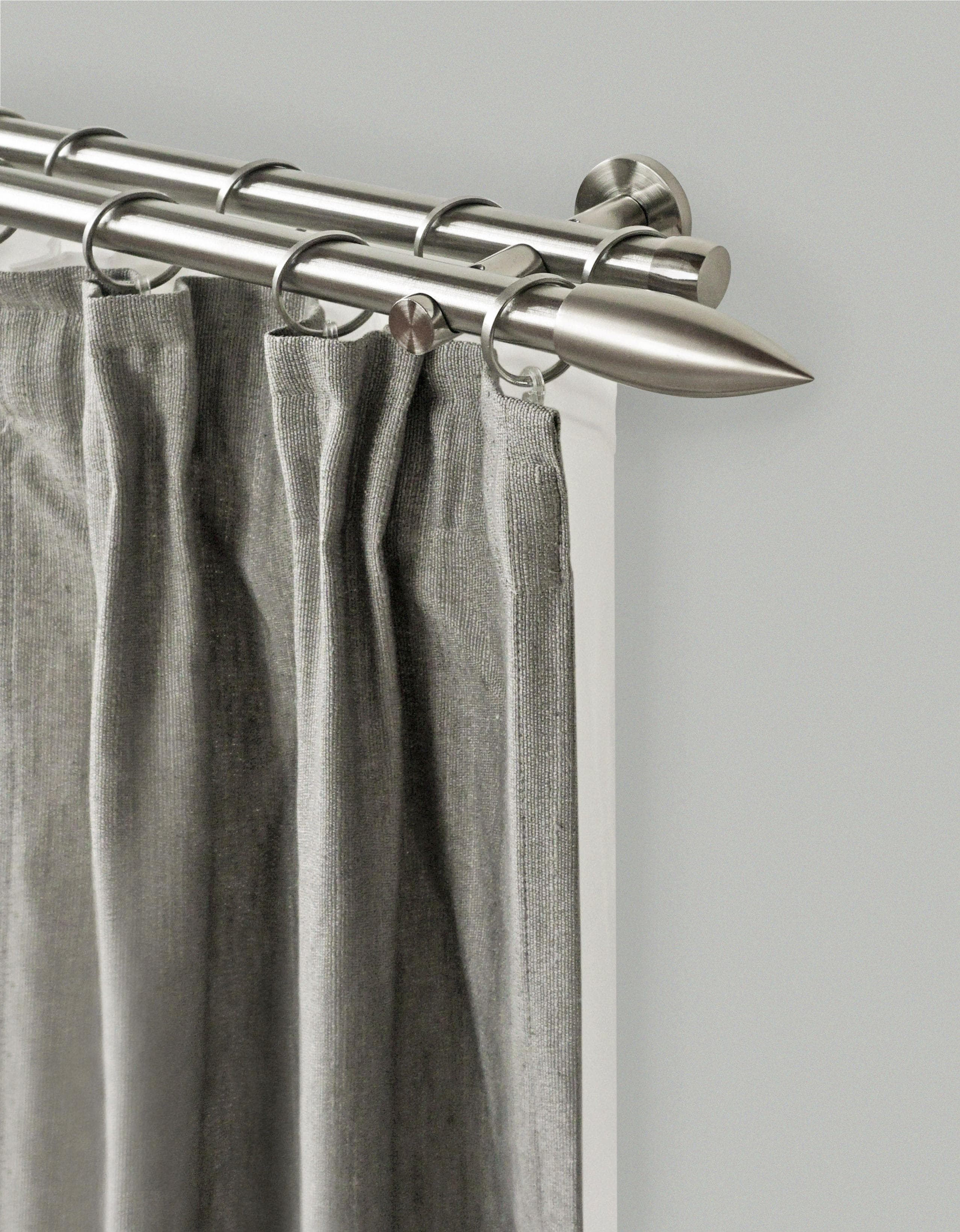 Gardinenstange GARESA Cartouche Silber Metall 420cm