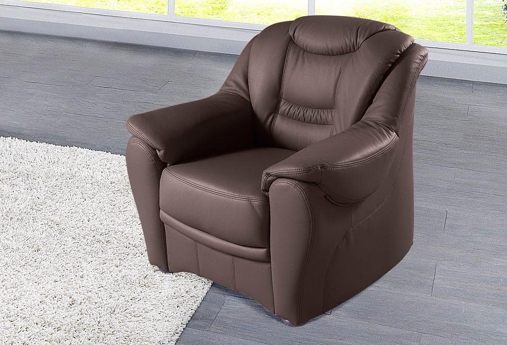 Sessel SIT & MORE Bansin Mokka Kunstleder & Microfaser