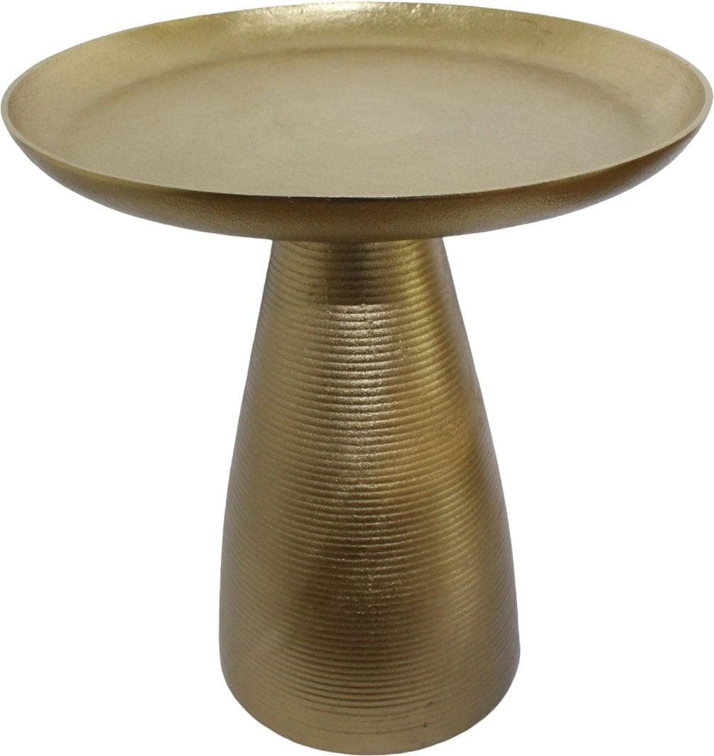 PAROLI Beistelltisch Capri Gold Metall Rund